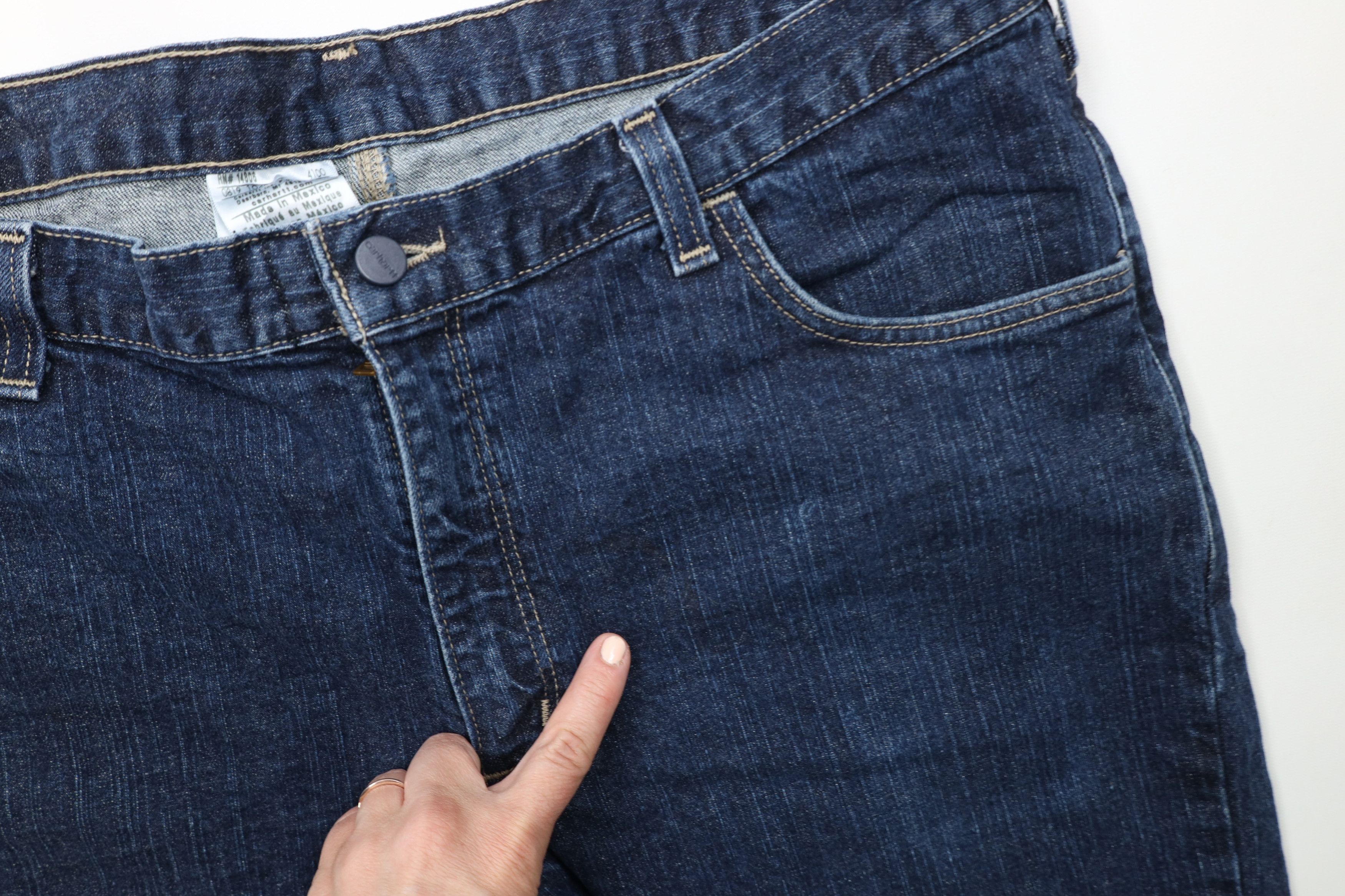 Carhartt × Vintage Vintage Y2K Carhartt FR Resistant Wide Leg Denim Jeans Blue Size US 38 / EU 54 - 7 Thumbnail