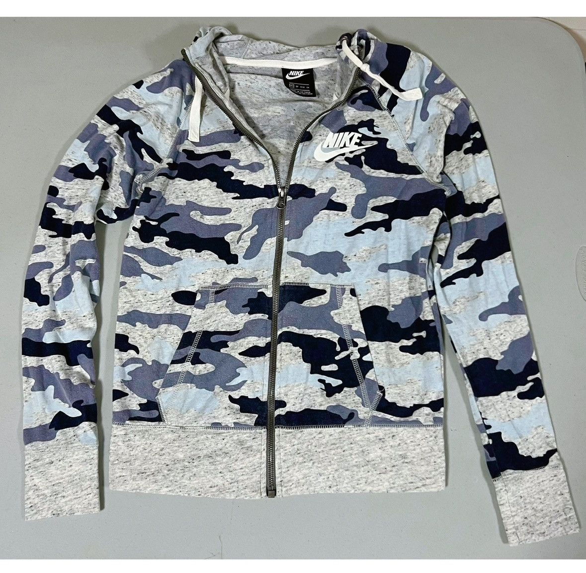 Nike Nike Blue Camo Camouflage Sweater Sweatshirt Hoodie XS 🩵💙 Size XS / US 0-2 / IT 36-38 - 1 Thumbnail