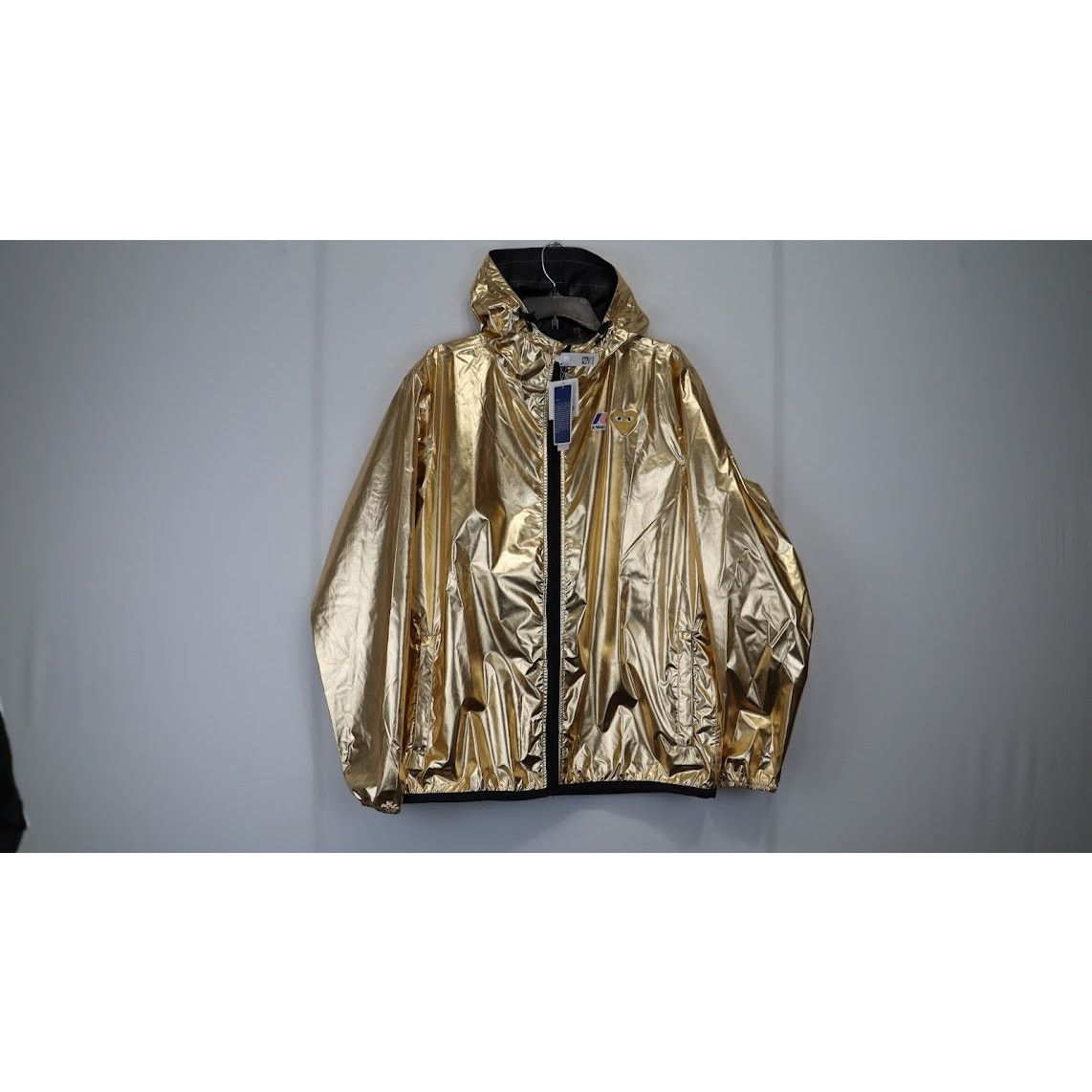 Comme des Garcons PLAY o1rshd1 Full Zip Jacket K-way in Gold Size US L / EU 52-54 / 3 - 1 Thumbnail
