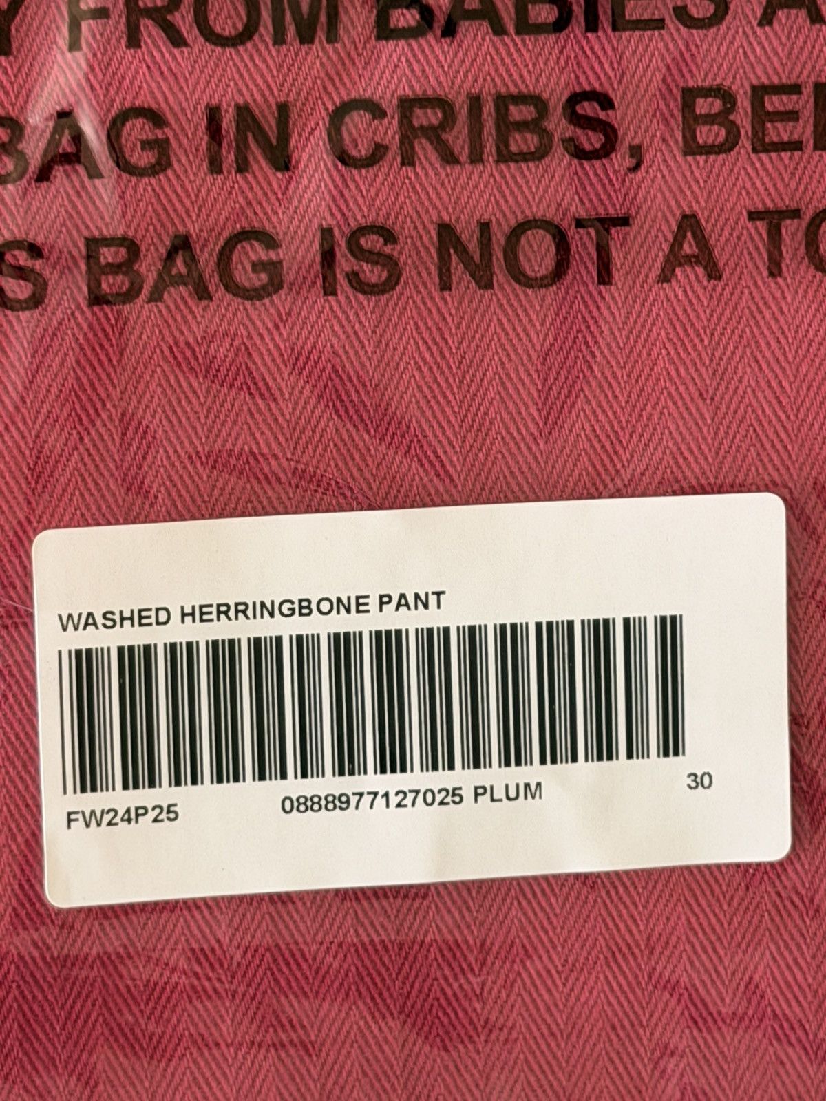 Supreme Washed Herringbone Chino Pant Size US 30 / EU 46 - 5 Thumbnail