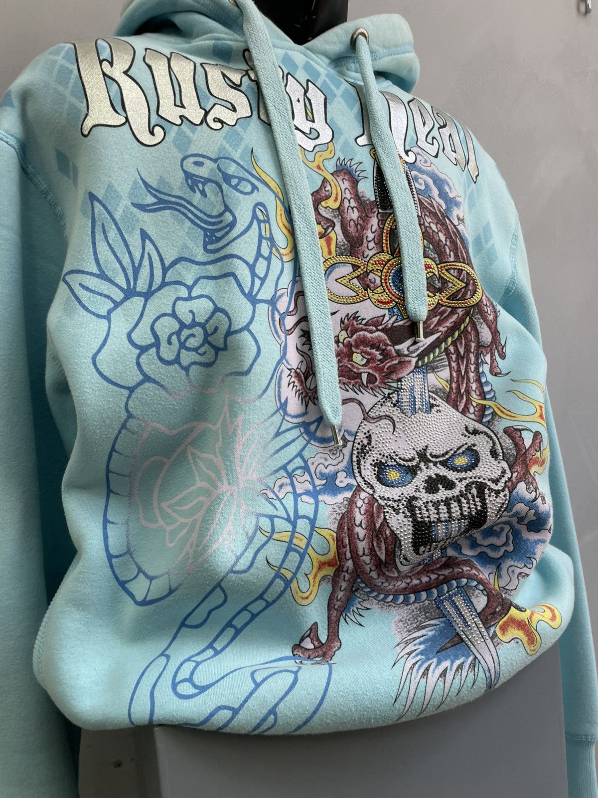 Ed Hardy Rare ed hardy style y2k christian audigier hoodie hype Size US L / EU 52-54 / 3 - 4 Thumbnail