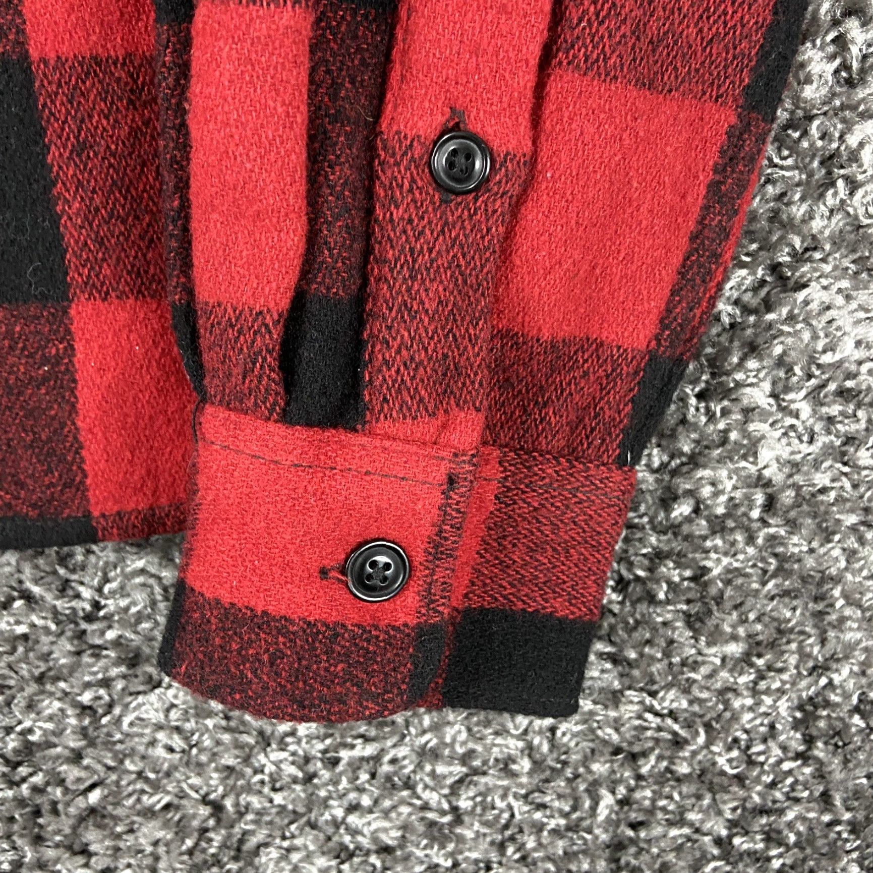Old Navy Old Navy Flannel Red Buffalo Check Men’s L Long Sleeve Button-Up Shirt Size US L / EU 52-54 / 3 - 3 Thumbnail