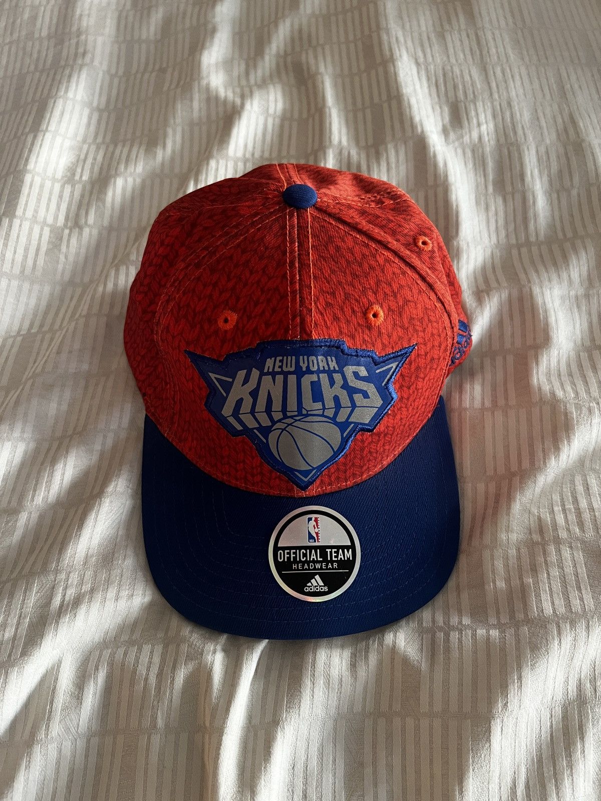 Adidas New York Knicks Official Team Adidas Cap Blue Orange Size ONE SIZE - 1 Thumbnail