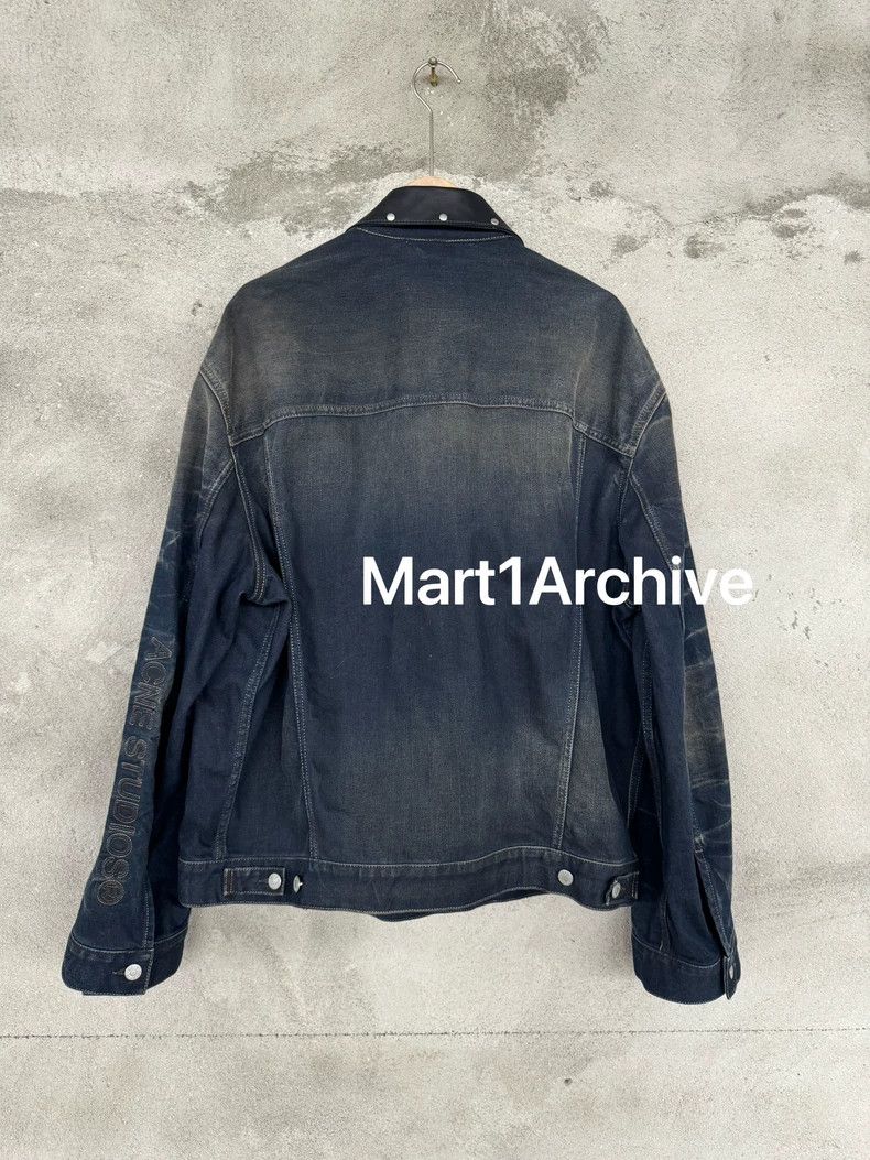Acne Studios Acne Studios 24 FW Patchwork Collar Ripple Washed Denim Ja Size US L / EU 52-54 / 3 - 2 Thumbnail
