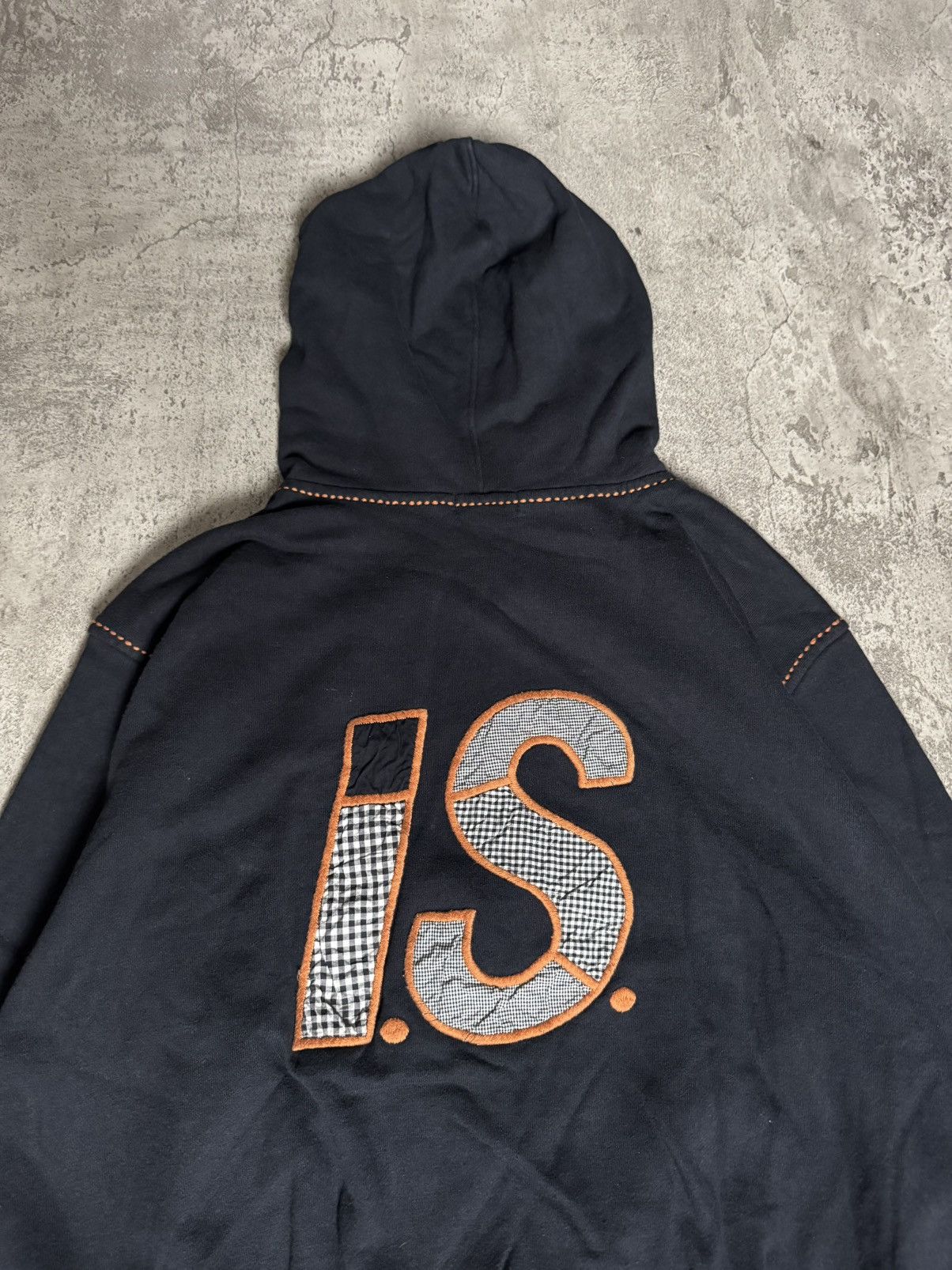 Issey Miyake VINTAGE 80’S ISSEY MIYAKE PATCHWORK LOGO ZIP HOODIE Size US M / EU 48-50 / 2 - 2 Thumbnail