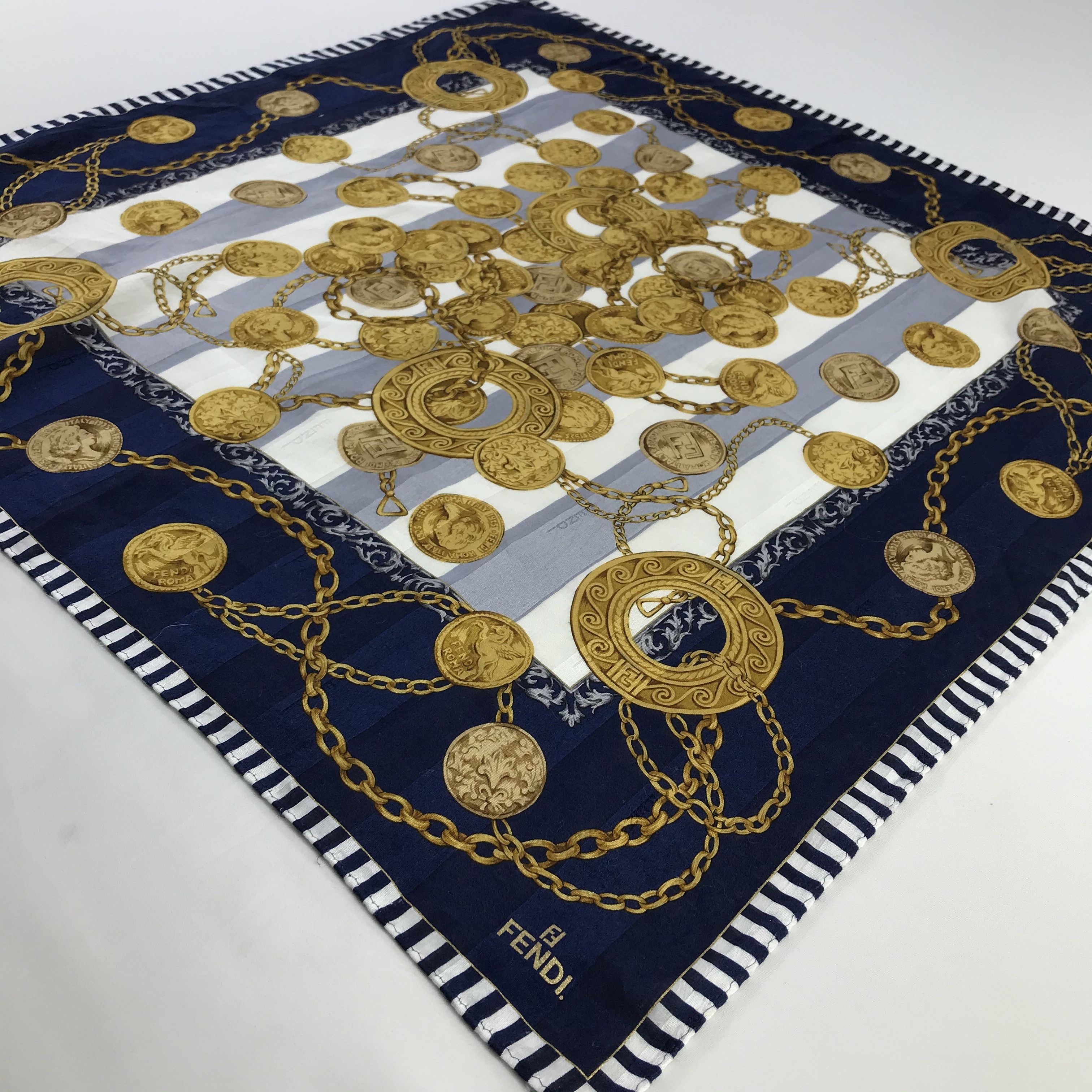 Vintage Vintage Fendi Bandana / Handkerchief / Neckerchief - S886 Size ONE SIZE - 2 Thumbnail
