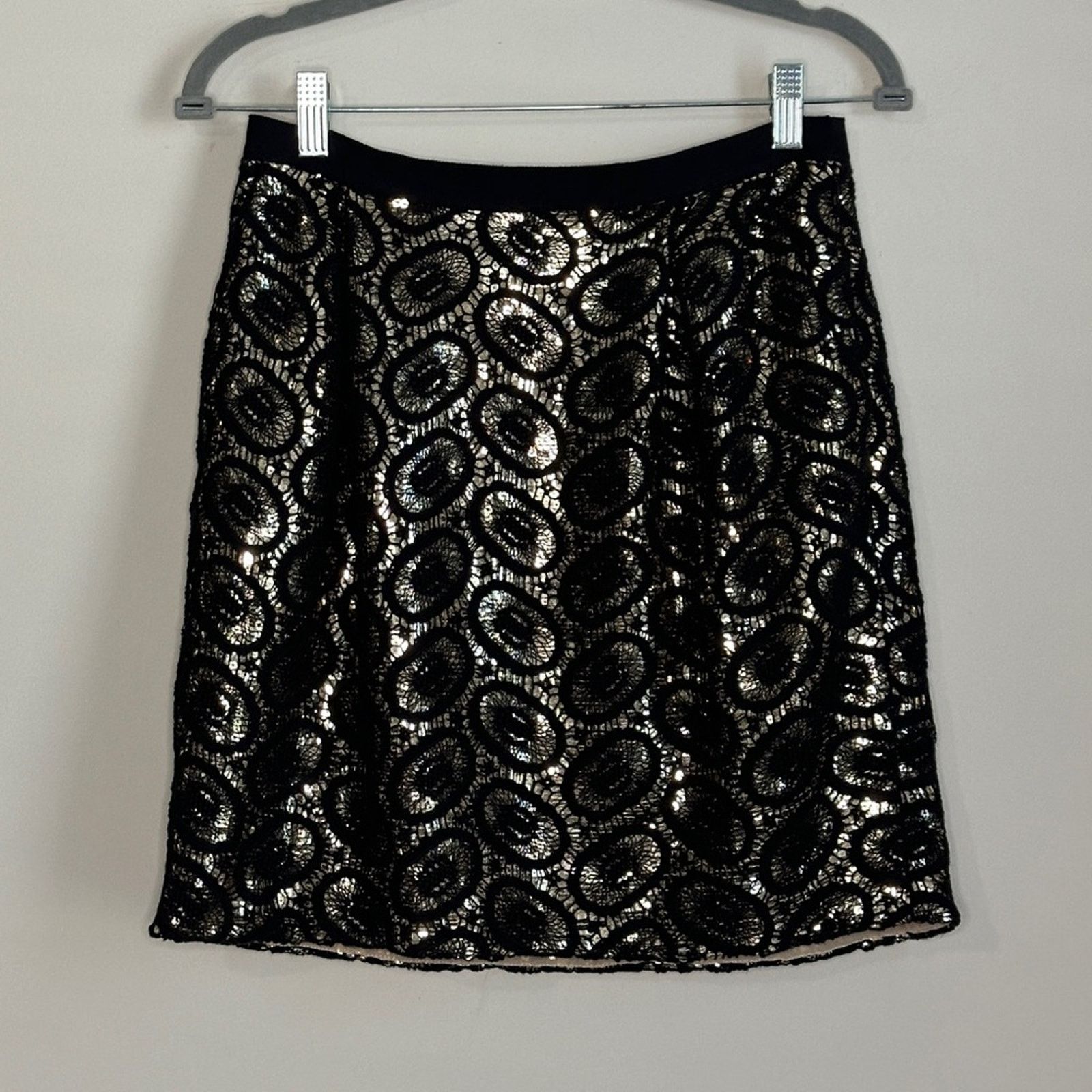 3.1 Phillip Lim 3.1 Phillip Lim Size 6 Black and Metallic Skirt Size 28" / US 6 / IT 42 - 2 Thumbnail