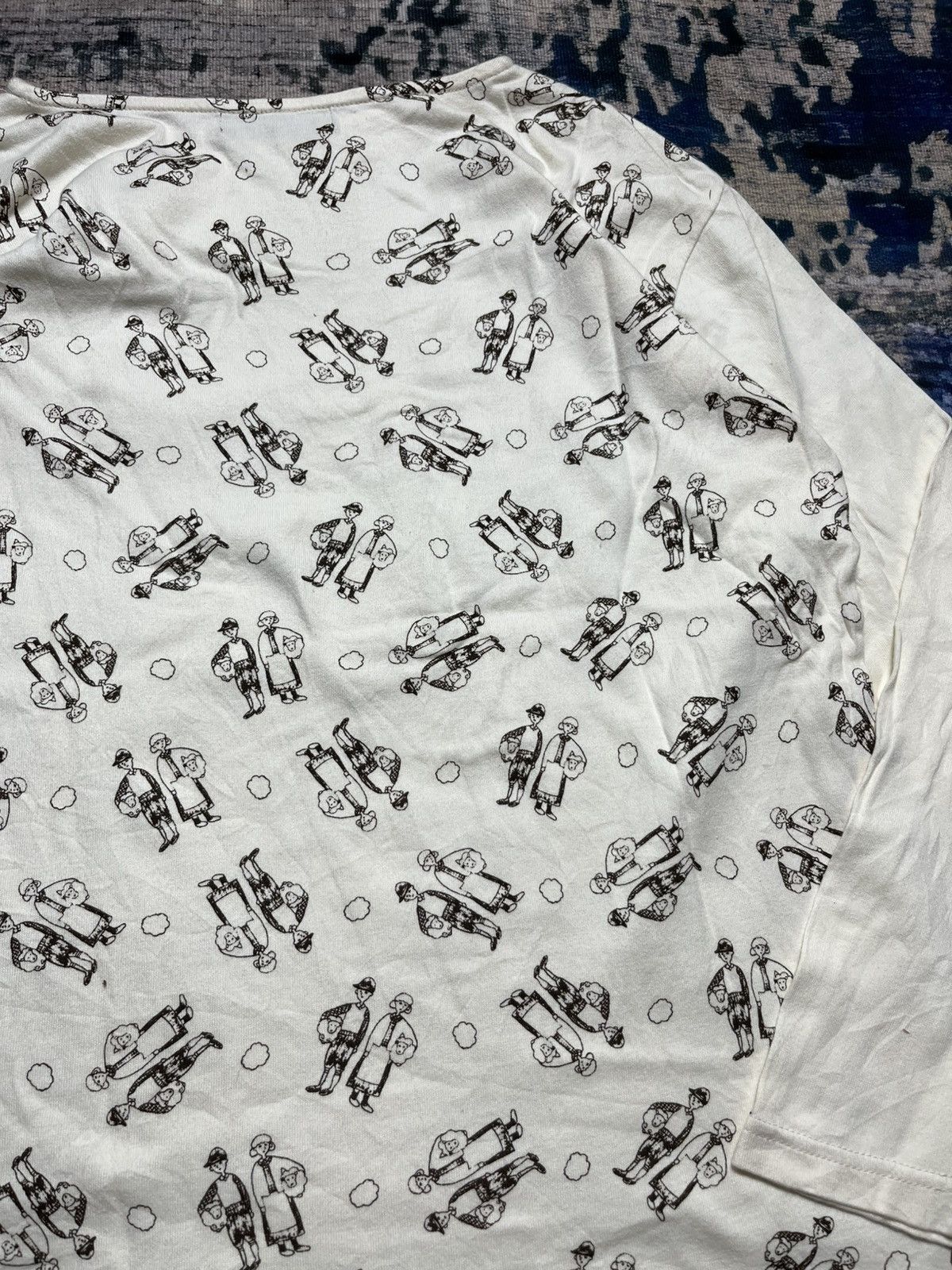 Ne-Net Ne-Net By issey Miyake Full Print Long Sleeve Tee Size US XL / EU 56 / 4 - 14 Thumbnail