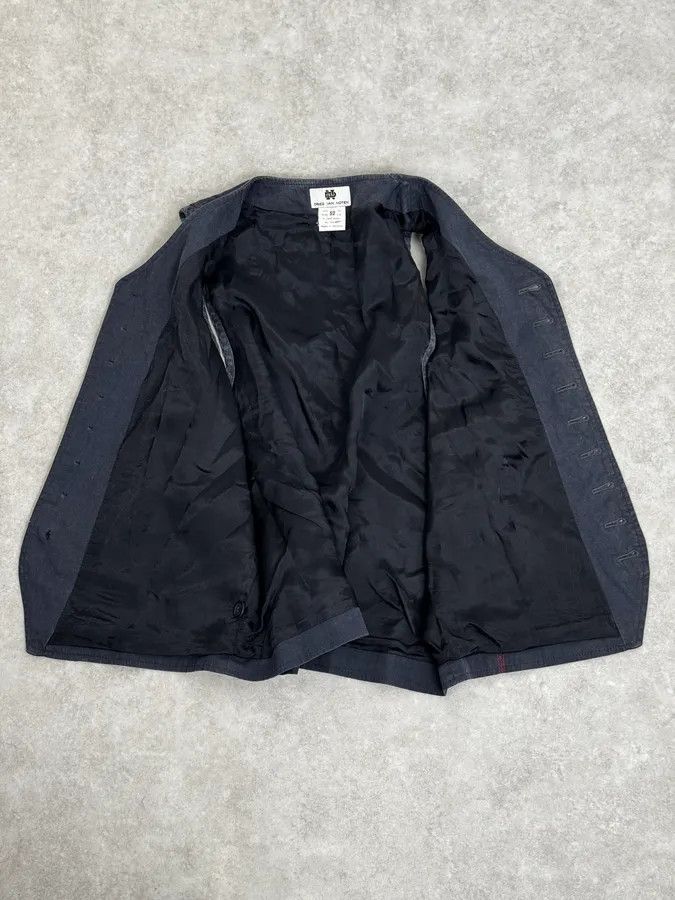 Dries Van Noten 1990s Dries Van Noten Navy Lined Vest Size US S / EU 44-46 / 1 - 7 Thumbnail