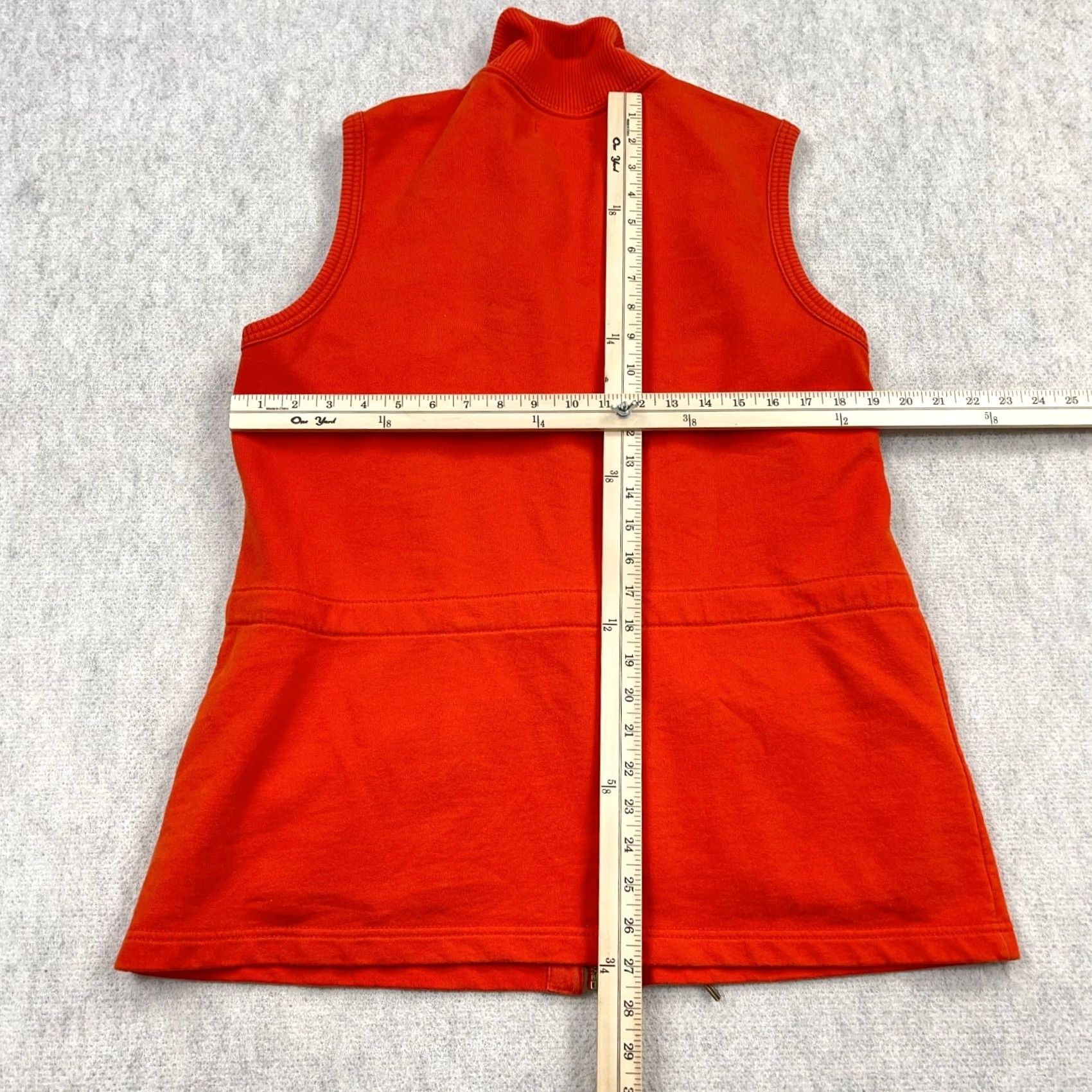 Ralph Lauren VINTAGE Lauren Ralph Lauren Vest Women Large Orange Full Zip Utility Field Crest LRL VTG Size L / US 10 / IT 46 - 7 Thumbnail