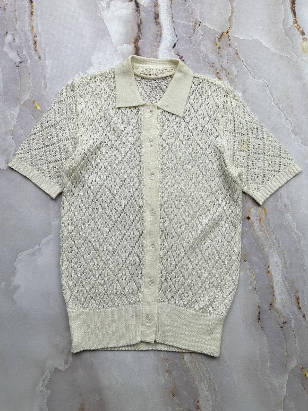 Japanese Brand Vintage Knit Polo Size US XS / EU 42 / 0 - 1 Thumbnail