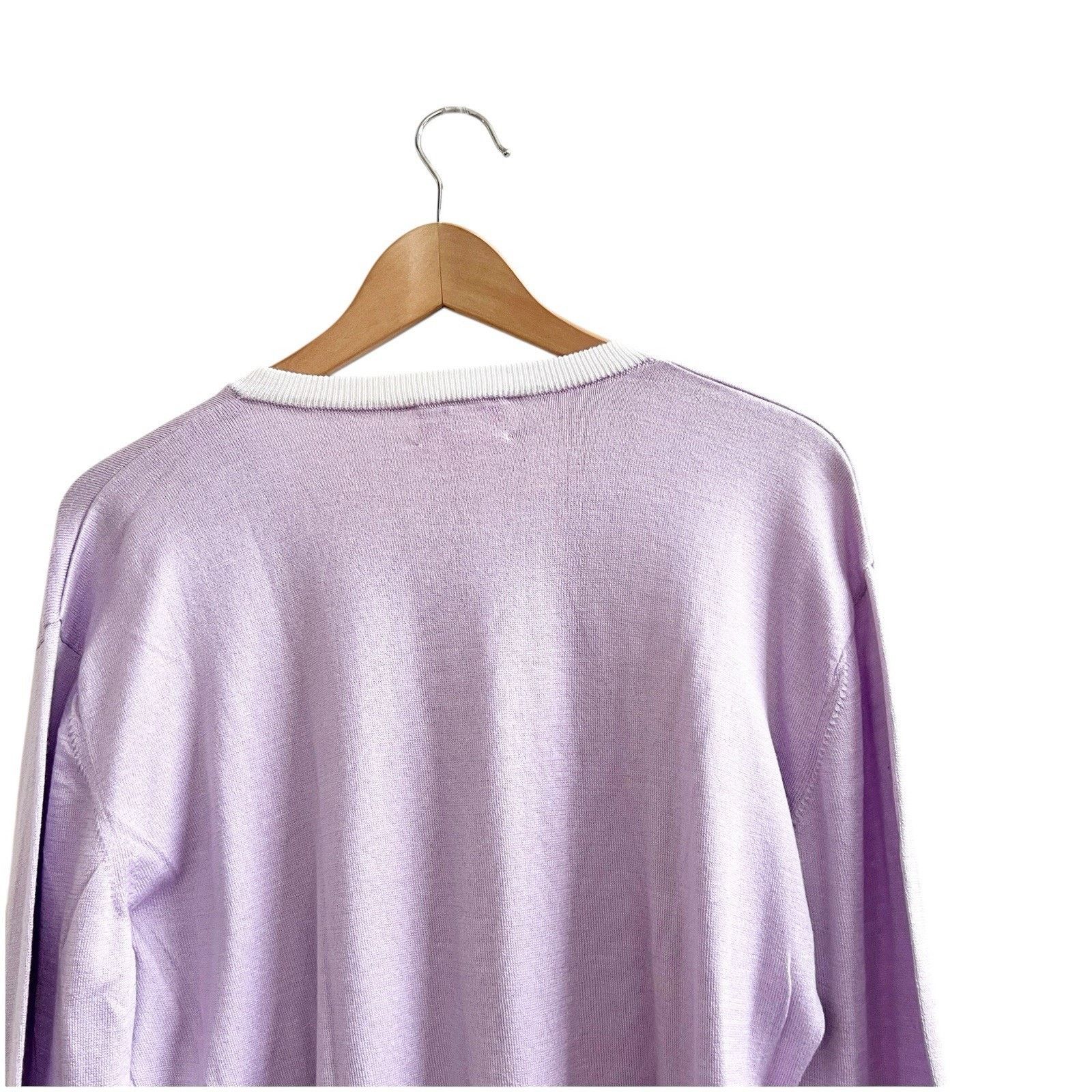 J.Crew Vicomte Arthur Paris Sweater Purple Size Medium Pima Cotton Size US M / EU 48-50 / 2 - 3 Thumbnail