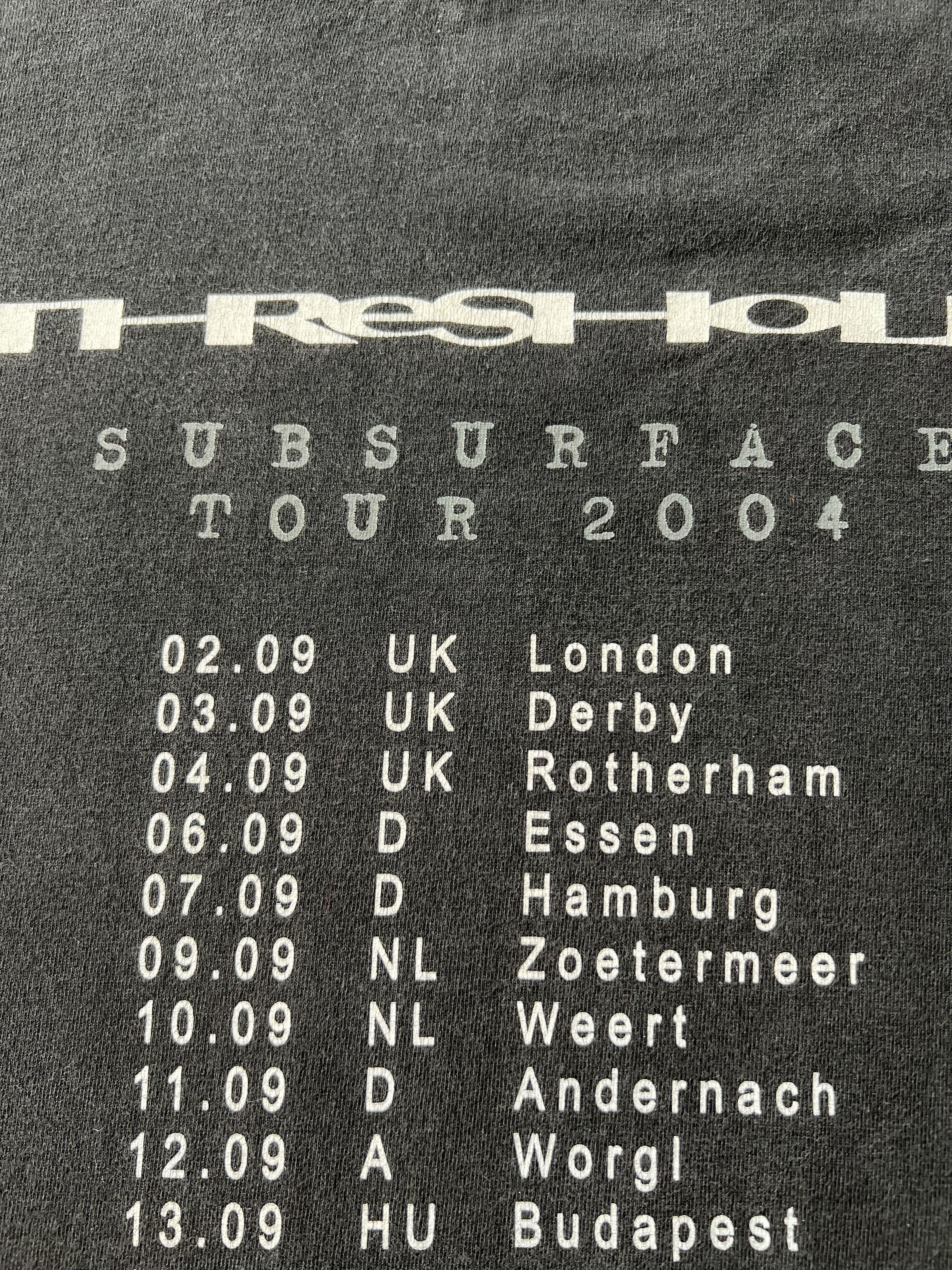 Band Tees Vintage 2004 Threshold Subsurface Metal Band Black T-shirt Size US L / EU 52-54 / 3 - 16 Thumbnail