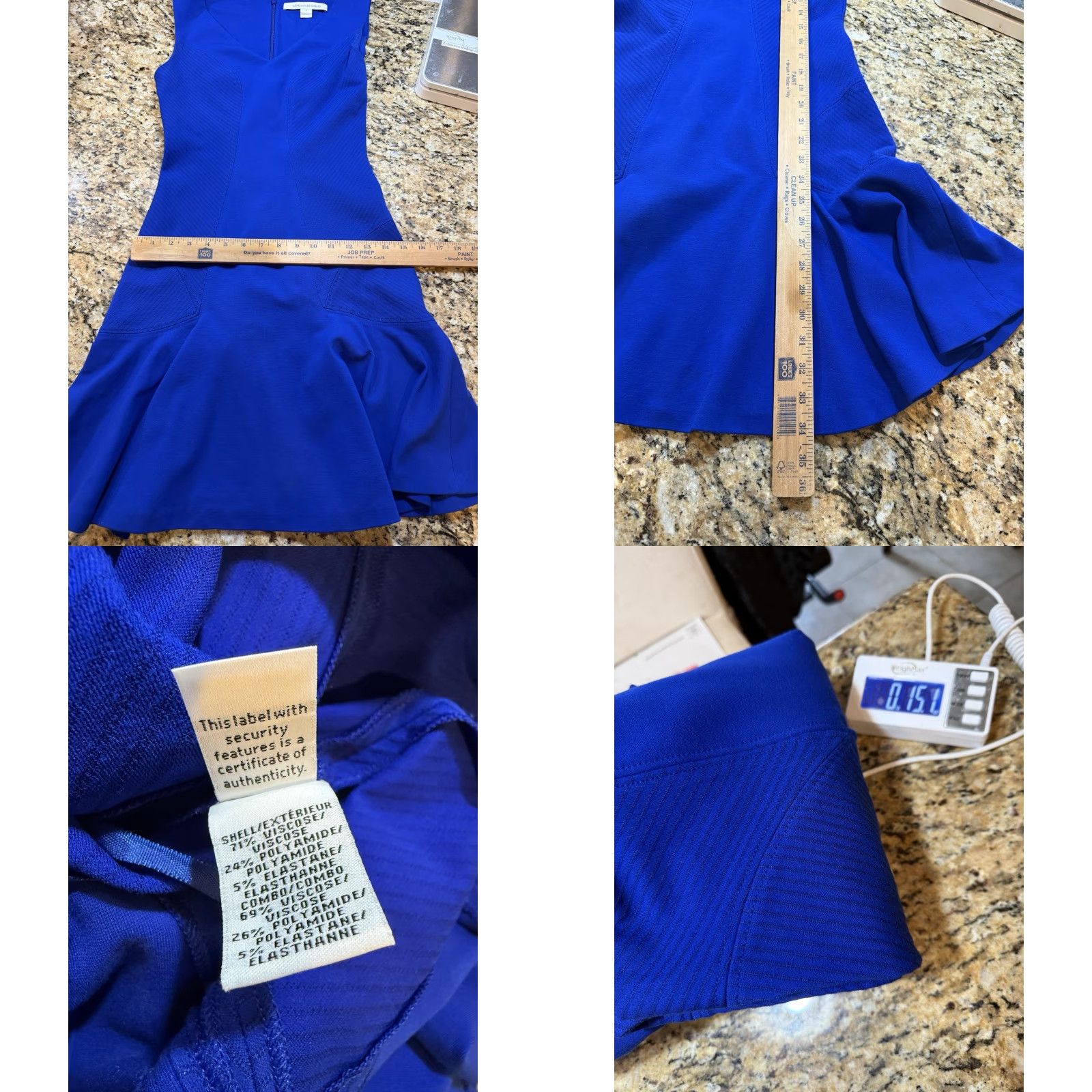 Diane von Furstenberg Diane von Furstenberg Women’s blue V-Neck fit & flare Sleeveless Mini Dress 2 Women Small/Regular 2 Size XS / US 0-2 / IT 36-38 - 8 Thumbnail