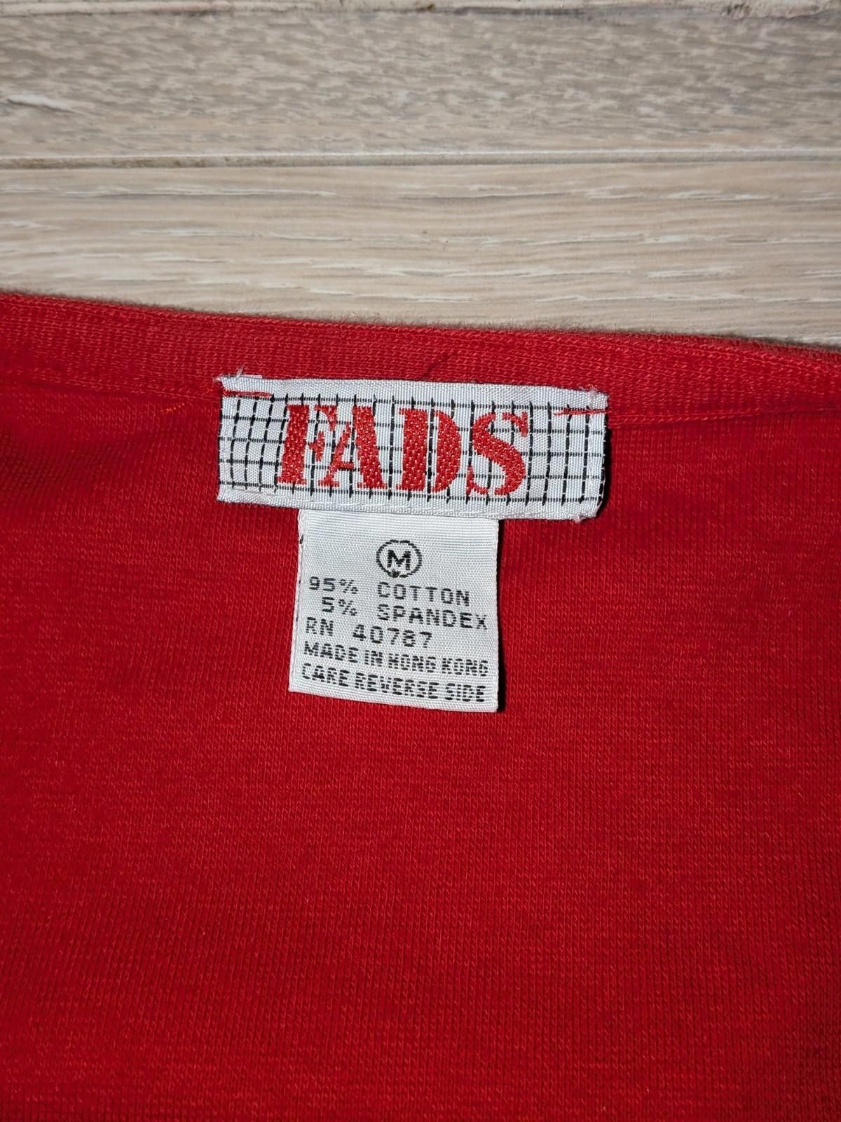 Faded Glory VTG 80s FADS Red Jumpsuit W/ Black Soutache Embroidery Sz M Size 32" / US 10 / IT 46 - 4 Thumbnail