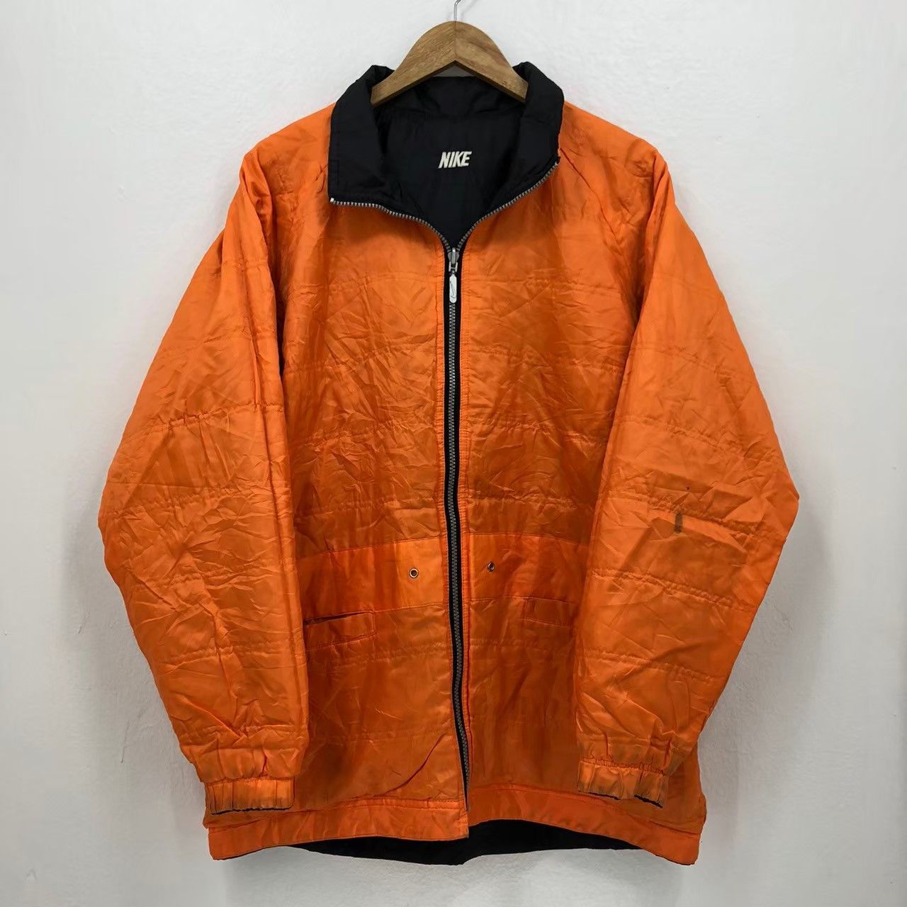 Nike × Vintage Vintage 90's NIKE ARSENAL Jacket Reversible BN Size US L / EU 52-54 / 3 - 6 Thumbnail