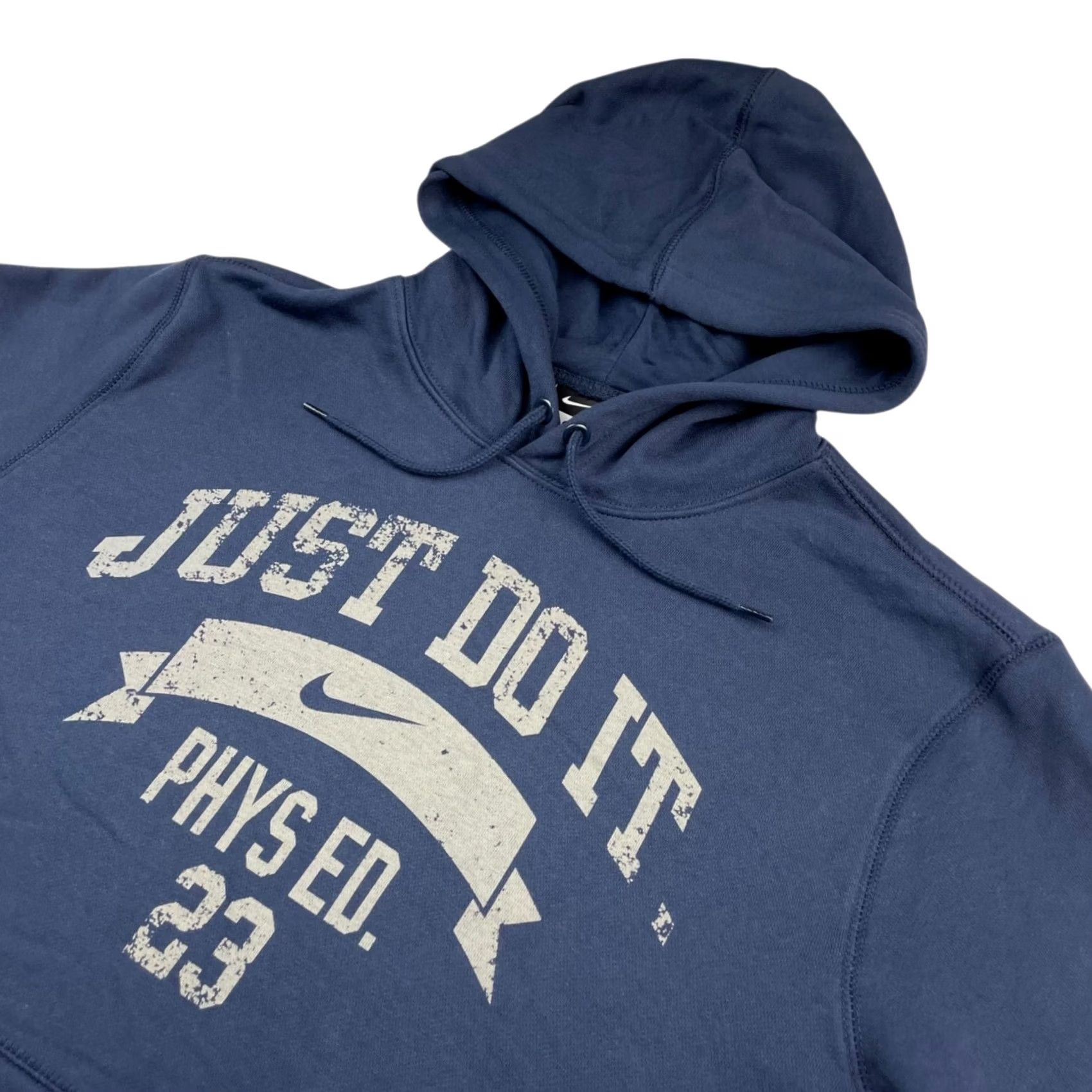 Nike Nike Mens Just Do It Phys Ed Pullover Hoodie Navy Blue Large Size US L / EU 52-54 / 3 - 2 Thumbnail