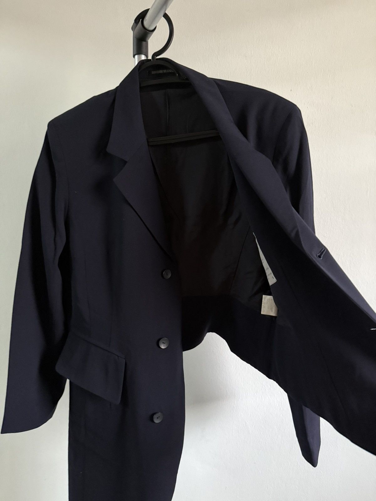 Yohji Yamamoto Rare Yohji Yamamoto asymetrical Blazer with right trouser Size US S / EU 44-46 / 1 - 6 Thumbnail