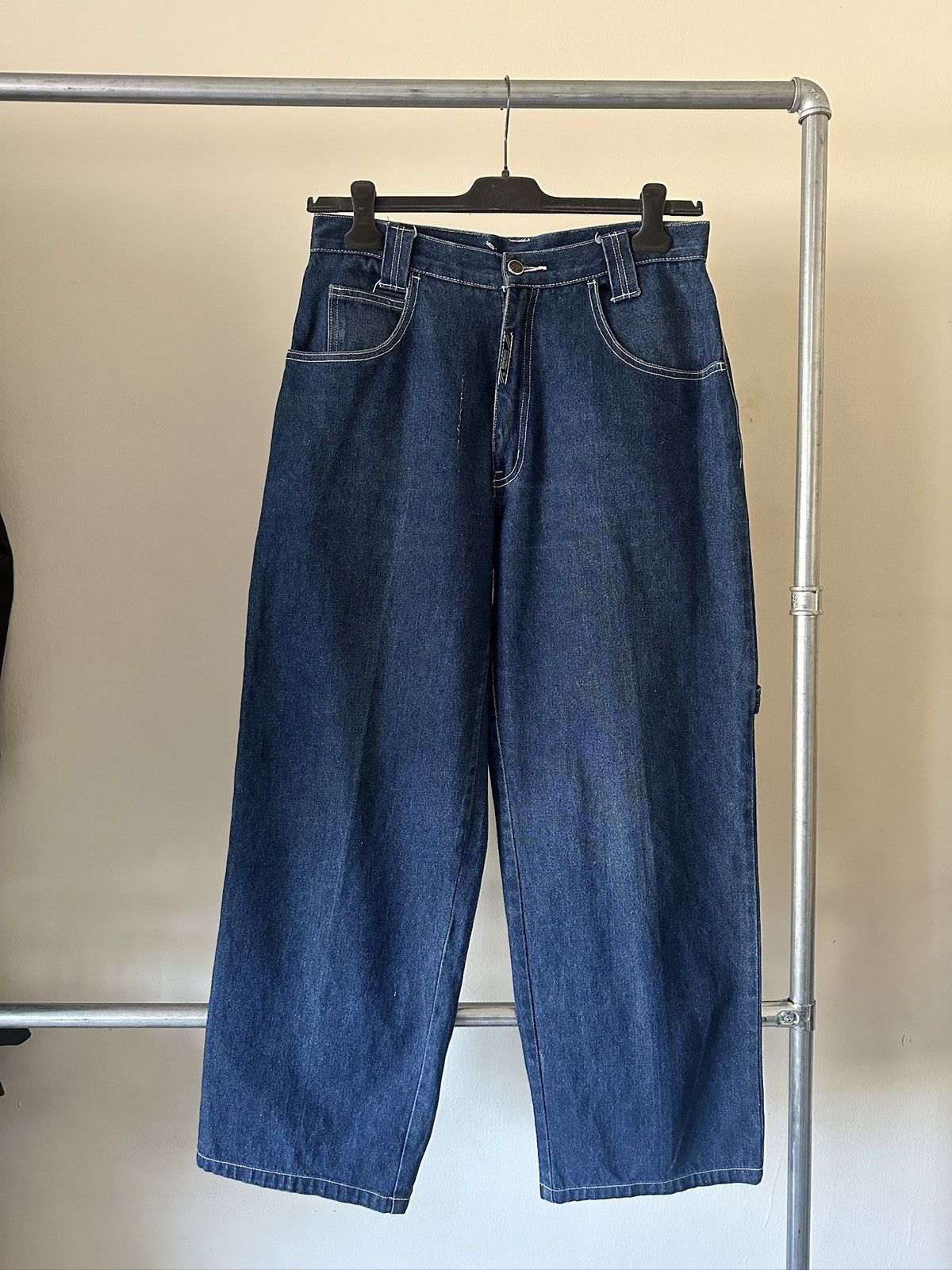 Marithe + Francois Girbaud 1990s Marithe Francois Girbaud Baggy Carpenter Jeas Size US 30 / EU 46 - 2 Thumbnail
