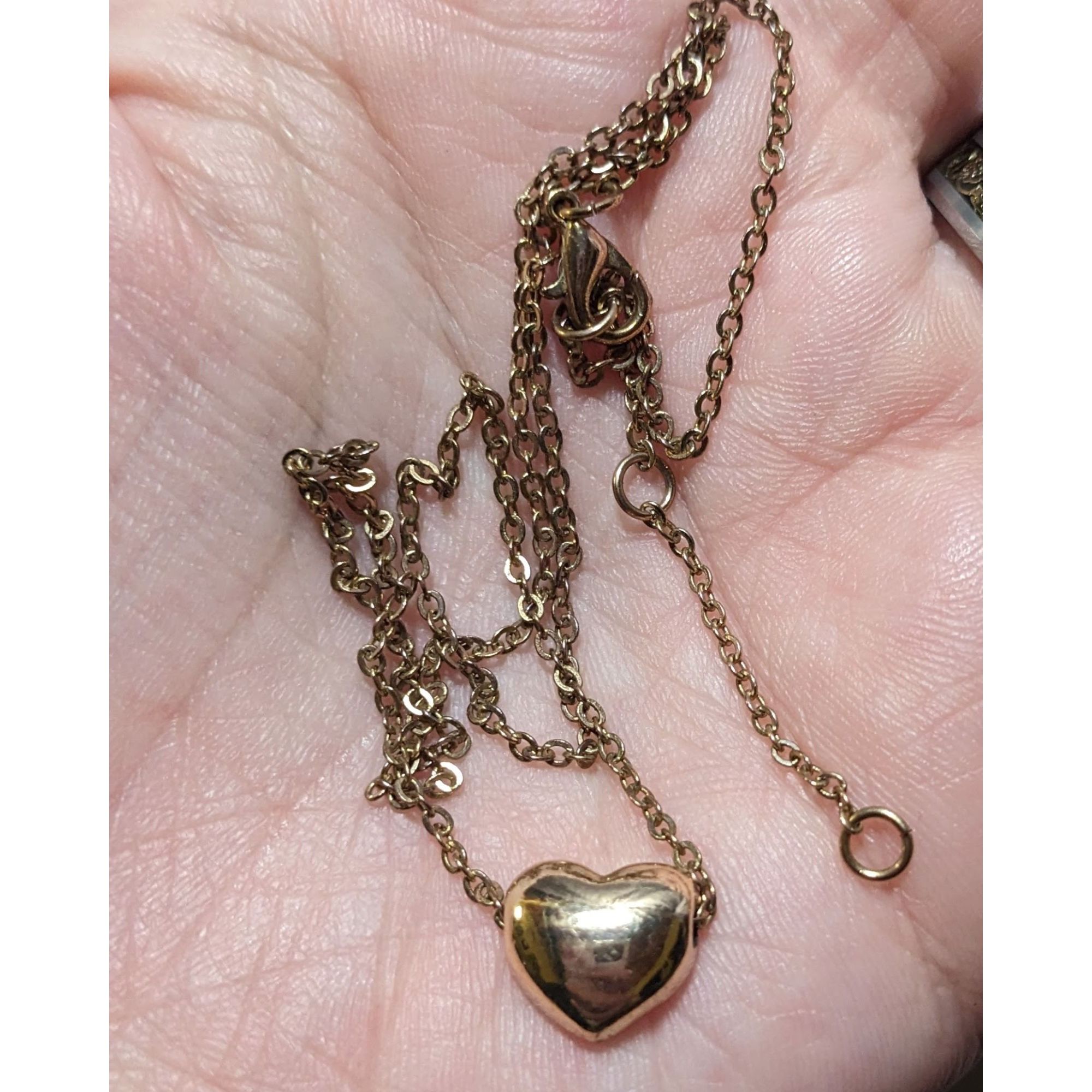Other Minimalist Gold Tone Heart Pendant Necklace Size ONE SIZE - 7 Thumbnail