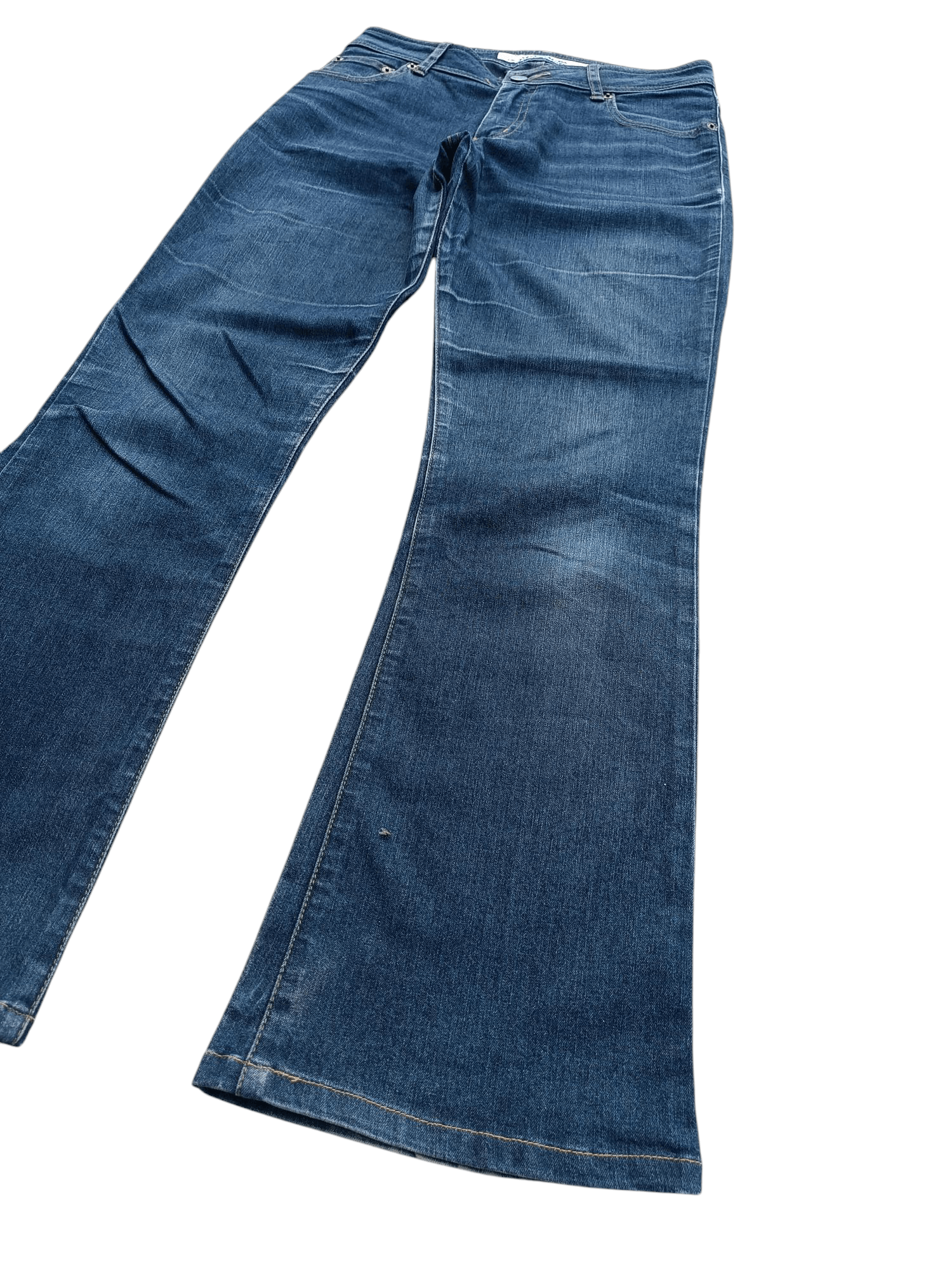 American Apparel × American Edition RETRO FLARED OO-LA-LA-SASSON WIDE LEG DENIM E237 Size US 28 / EU 44 - 2 Thumbnail