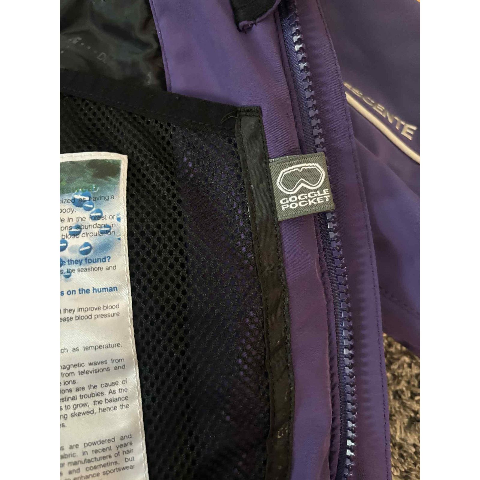 Descente Descente Zip Up Insulated Quilted Lined Ski Jacket Purple 8 Size M / US 6-8 / IT 42-44 - 6 Thumbnail