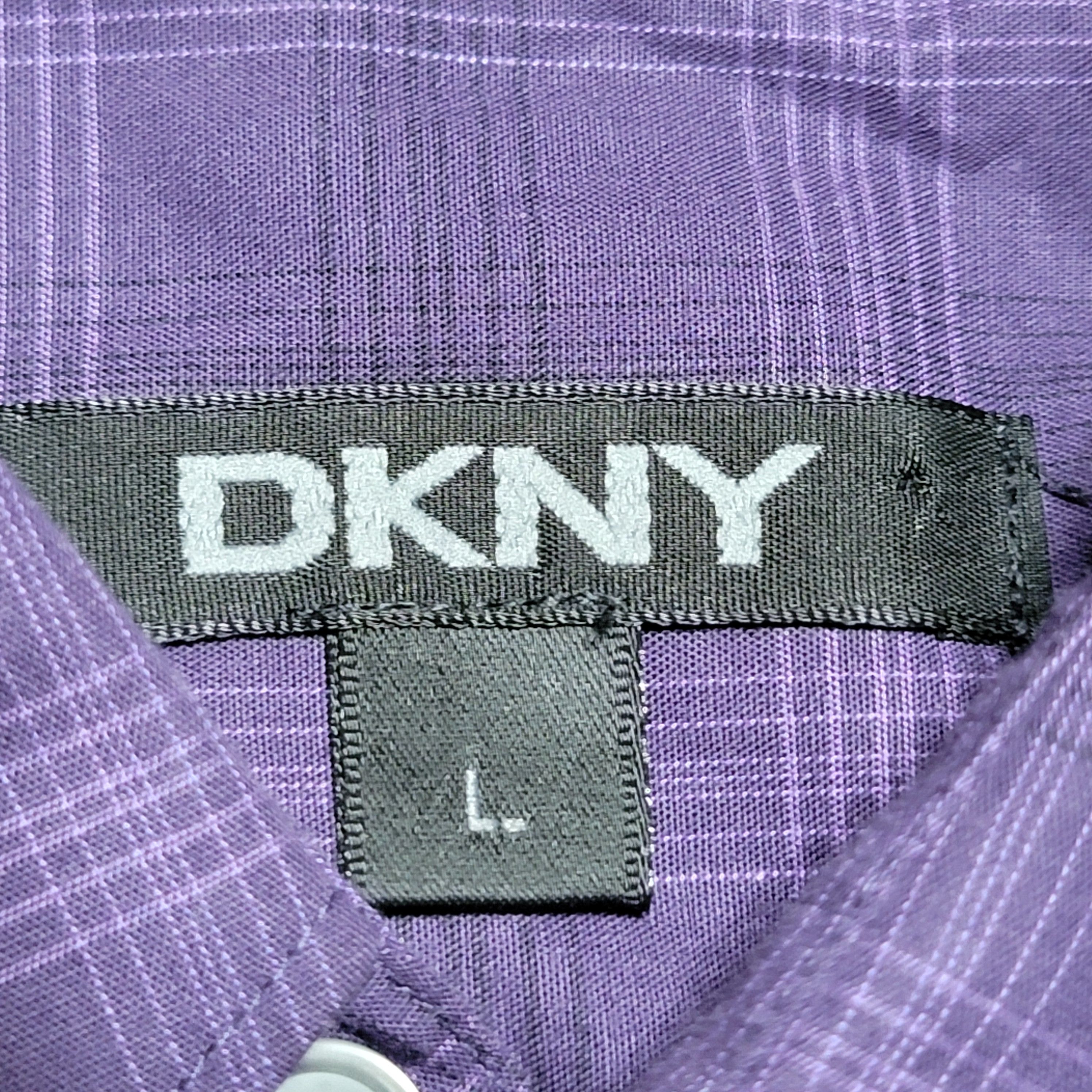 DKNY DKNY Full Button LS Shirt w/ squares - Size Large Size US L / EU 52-54 / 3 - 4 Thumbnail