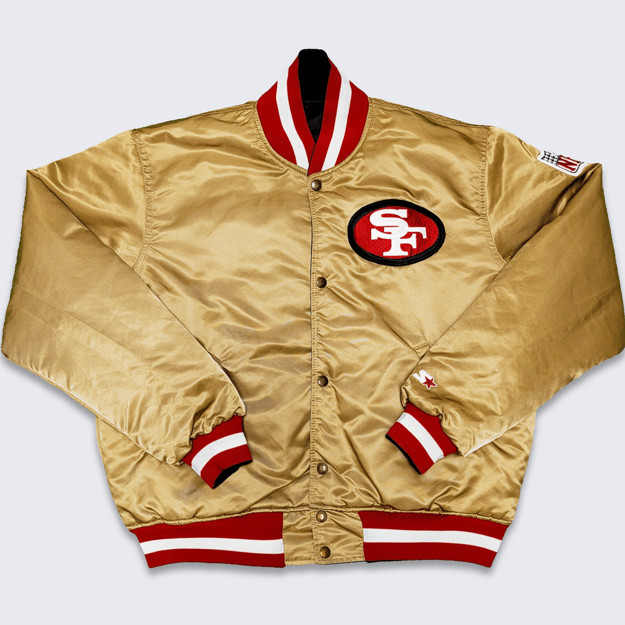 NFL × Starter × Vintage San Francisco 49ers 80s Starter Reversible Bomber Jacket Size US XL / EU 56 / 4 - 3 Thumbnail