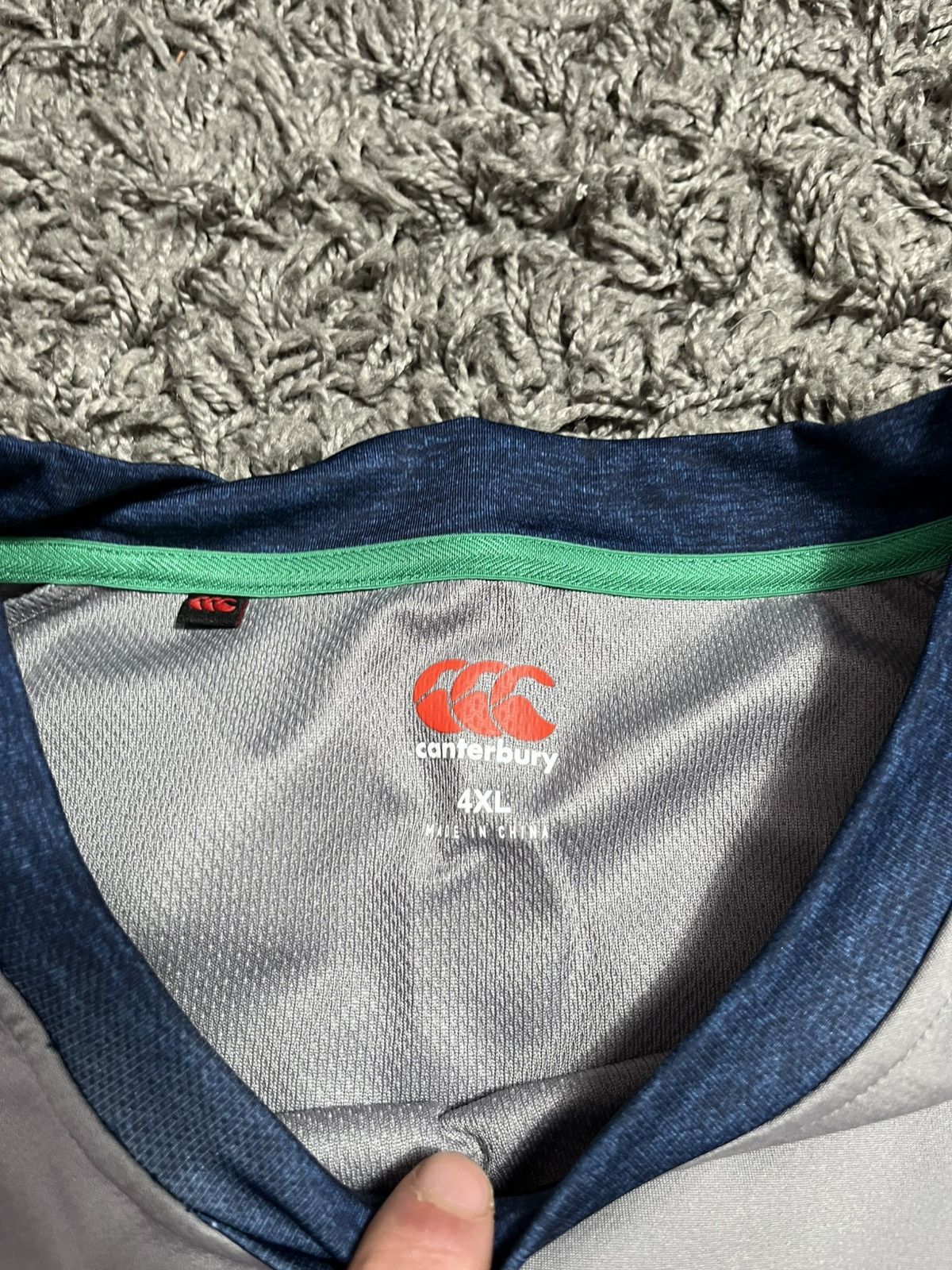 Canterbury of New Zealand CANTERBURY IRELAND RUGBY TECH TOP DRILL JERSEY TRAINING Size US XXL / EU 58 / 5 - 4 Thumbnail