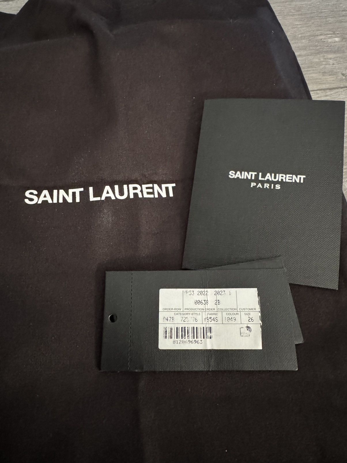 Saint Laurent Paris D34 Mick Jeans Osaka Black Size US 26 / EU 42 - 7 Thumbnail