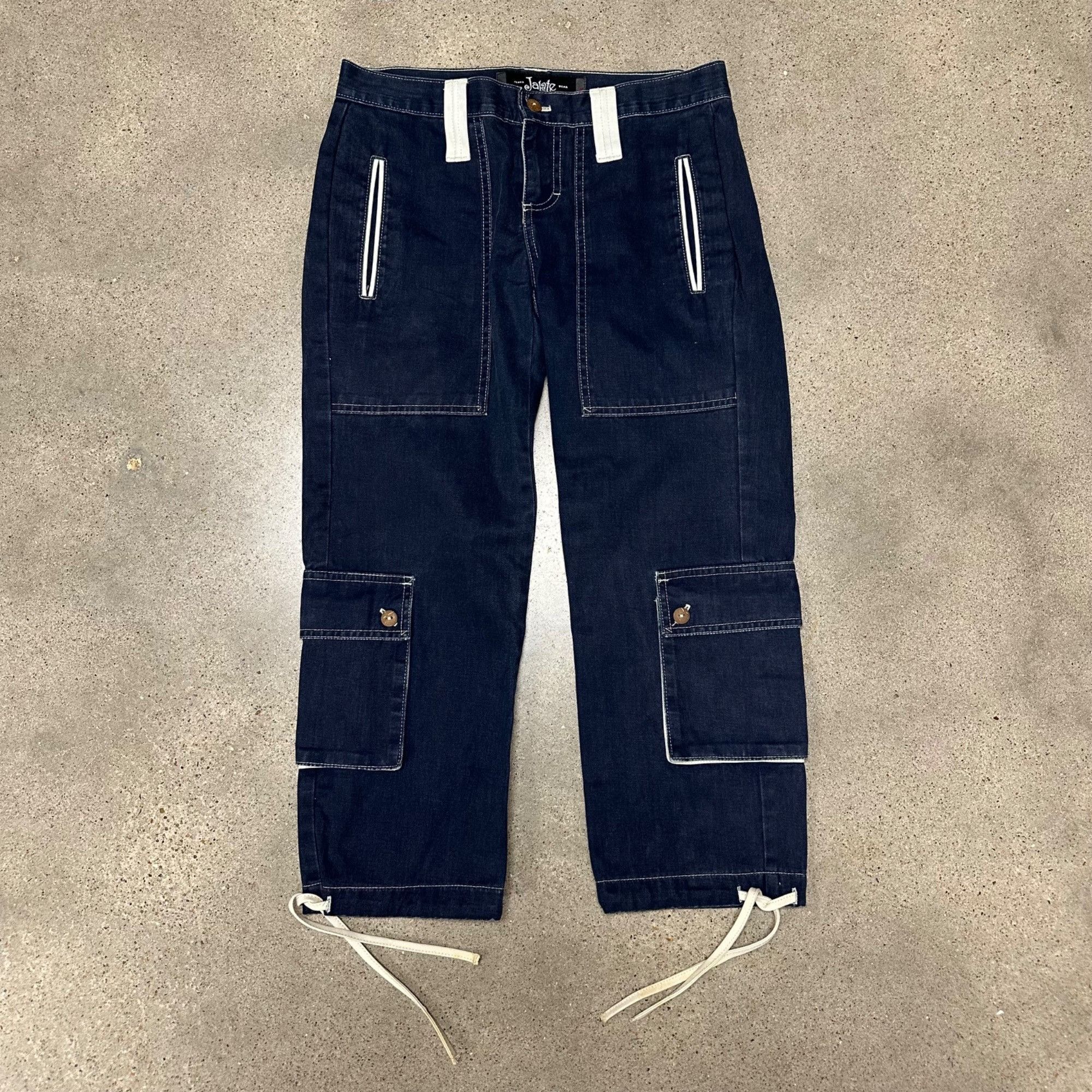 Vintage Vintage Y2K Jalate Jeans Wear Unique Cargo Capri Pants Size 30" / US 8 / IT 44 - 1 Thumbnail