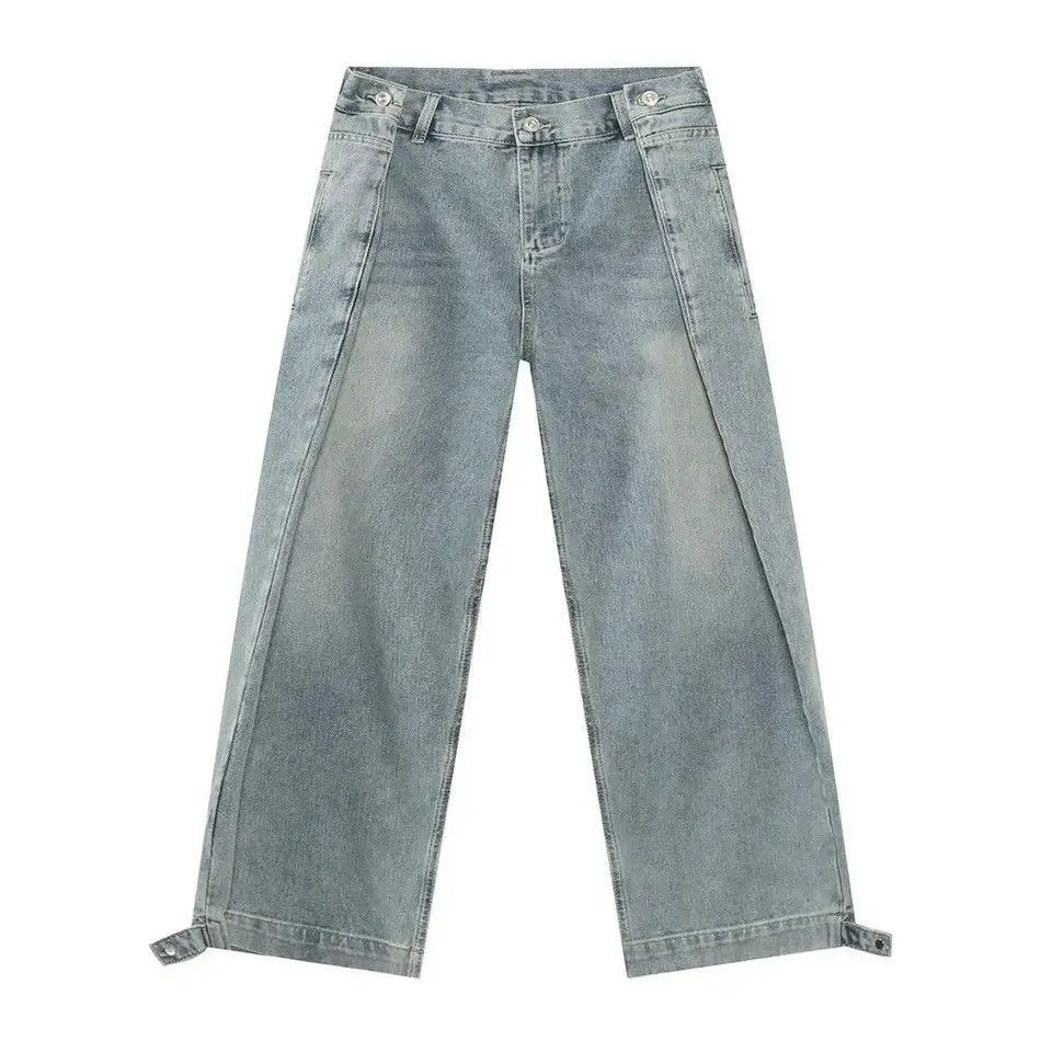 Japanese Brand Retro loose high street straight leg jeans Size US 32 / EU 48 - 5 Thumbnail