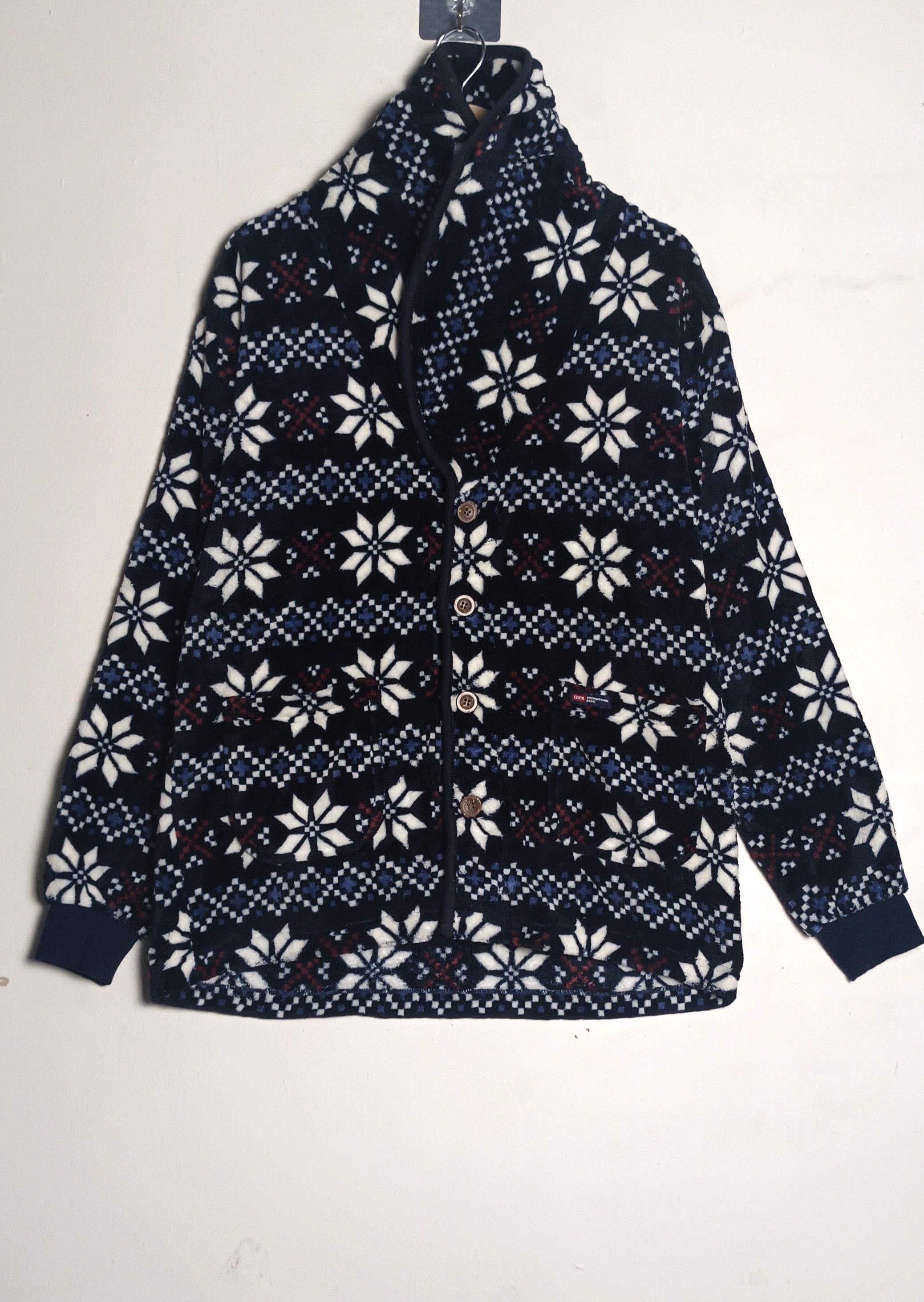 Edwin Vintage Edwin Navajo Fleece Shawl Collar Jacket Size US L / EU 52-54 / 3 - 1 Thumbnail