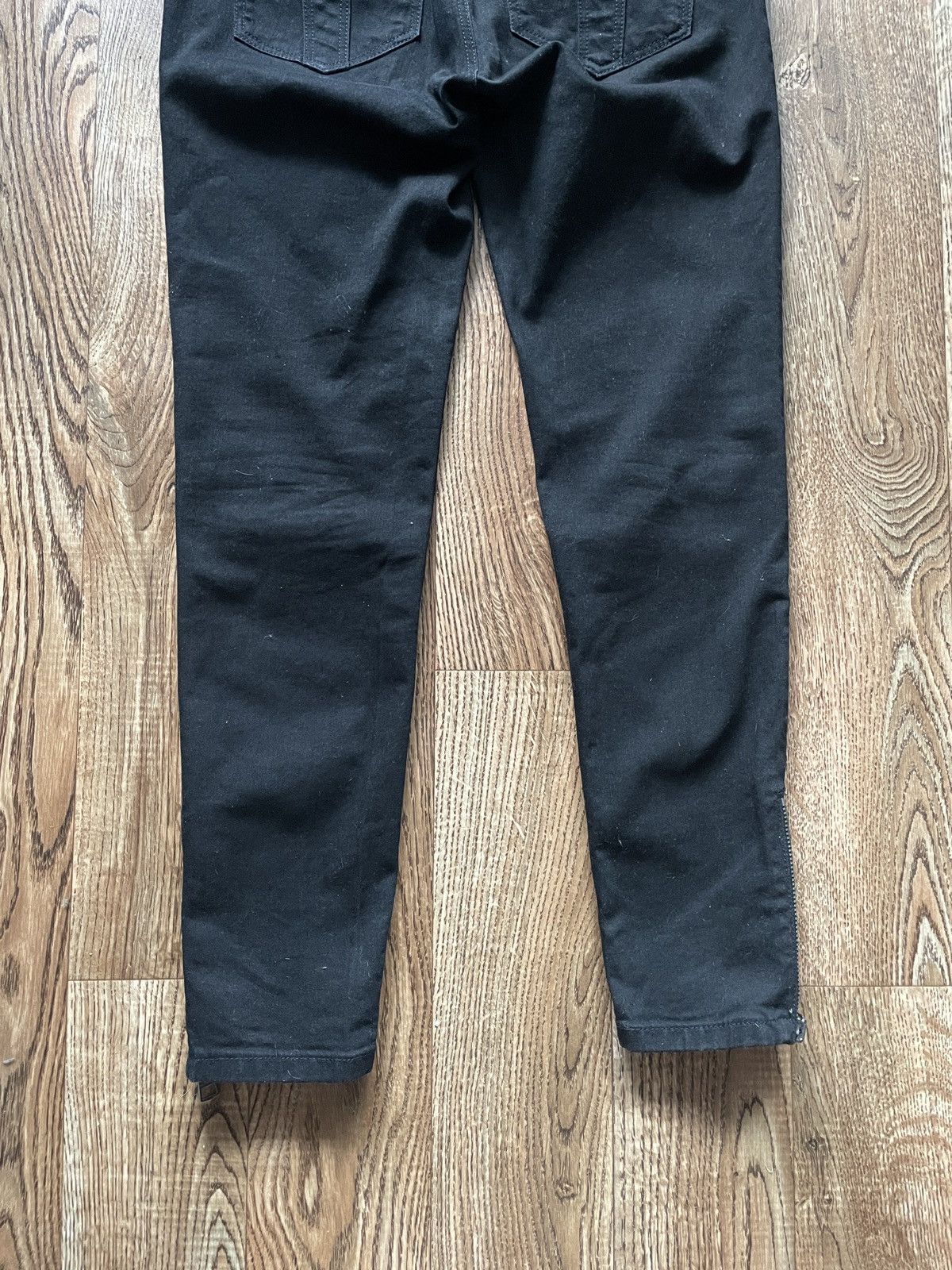Burberry Burberry Brit Zipped Black Jeans Size 29" - 14 Thumbnail