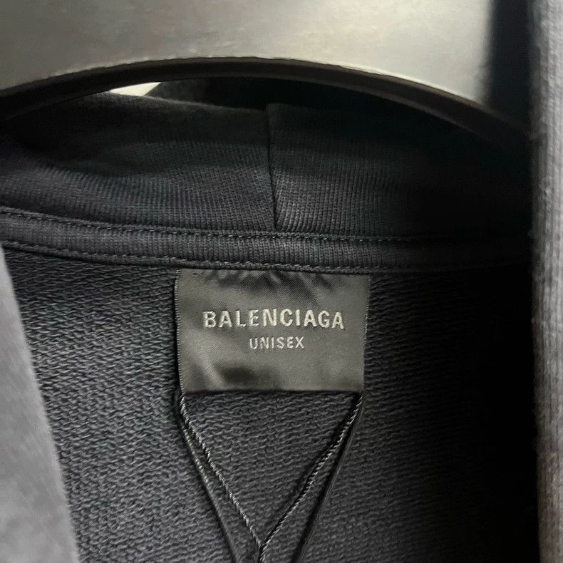 Balenciaga Balenciaga Long Sleeve Hoodie Hooded with Black Printed Zi Size US M / EU 48-50 / 2 - 2 Thumbnail
