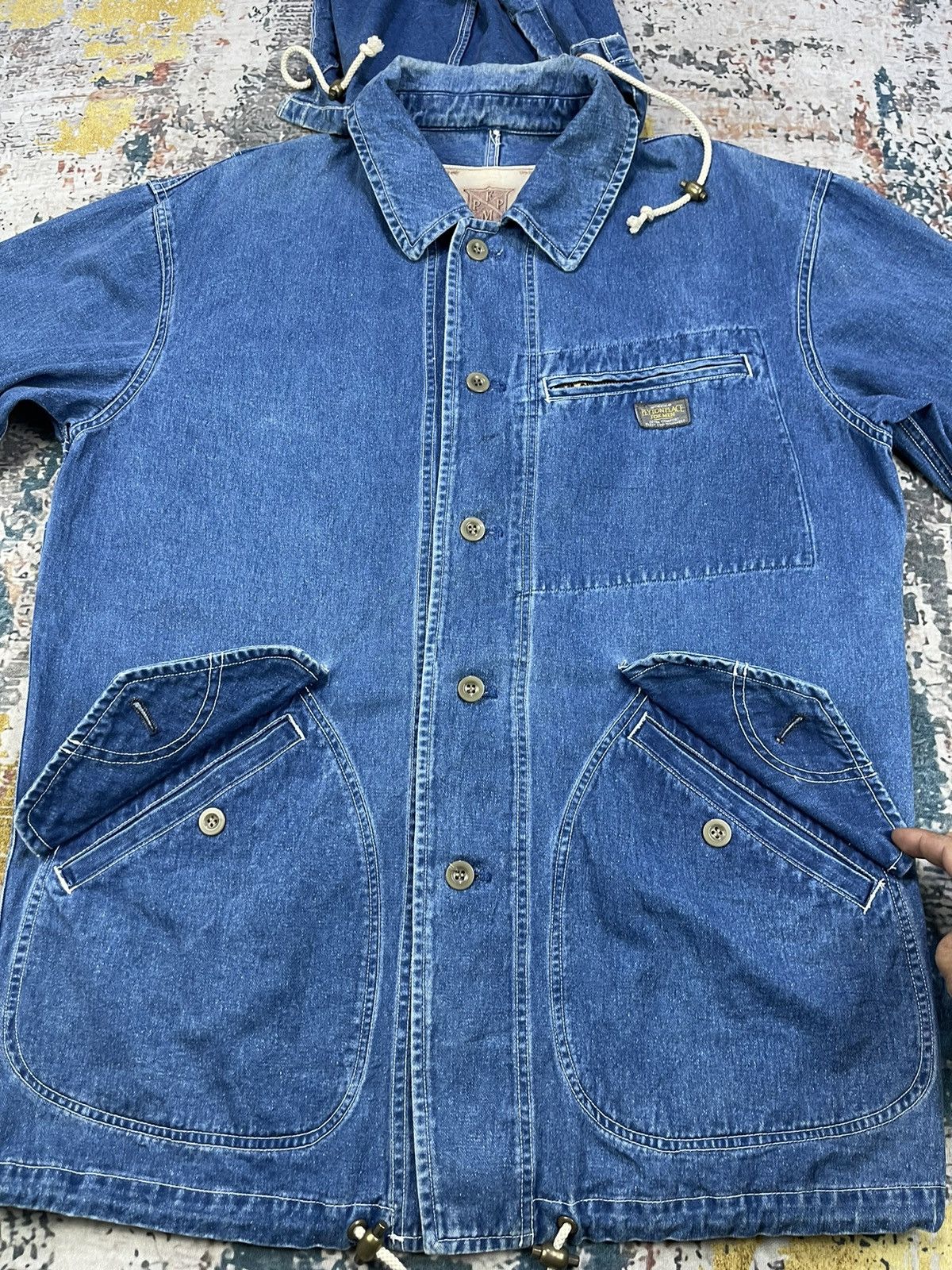 PPFM Vtg PPFM Peyton Place For Men Denim Chore Jacket Size US M / EU 48-50 / 2 - 5 Thumbnail