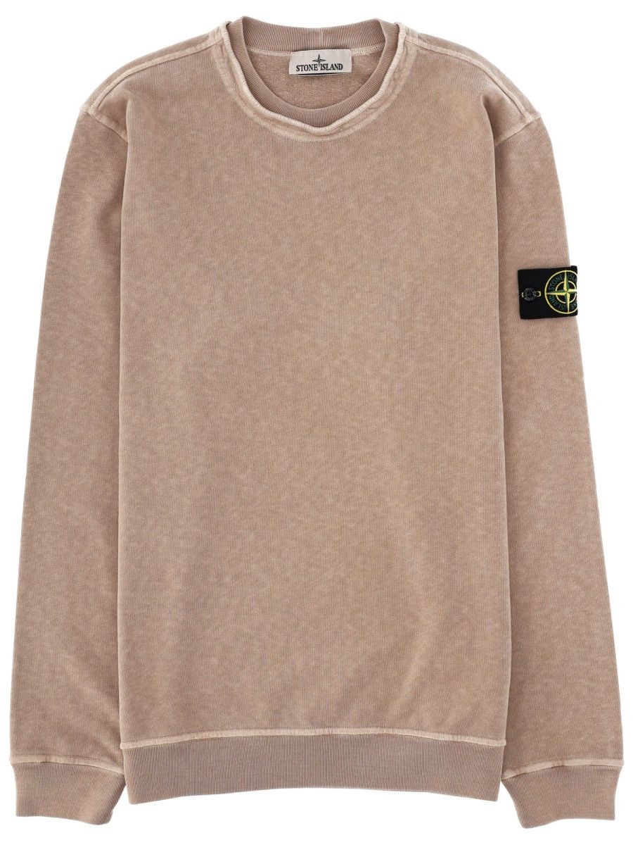 Stone Island STONE ISLAND FELPA CON PATCH LOGO - BEIGE Size US XL / EU 56 / 4 - 1 Thumbnail