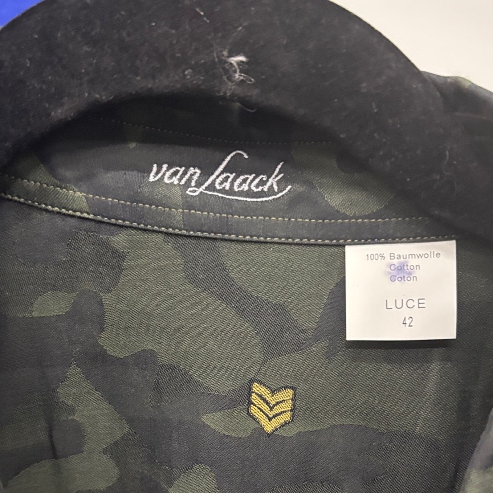 Other NWT Van Laack Women’s Camouflage Shirt with Gold Accents L Size L / US 10 / IT 46 - 2 Thumbnail