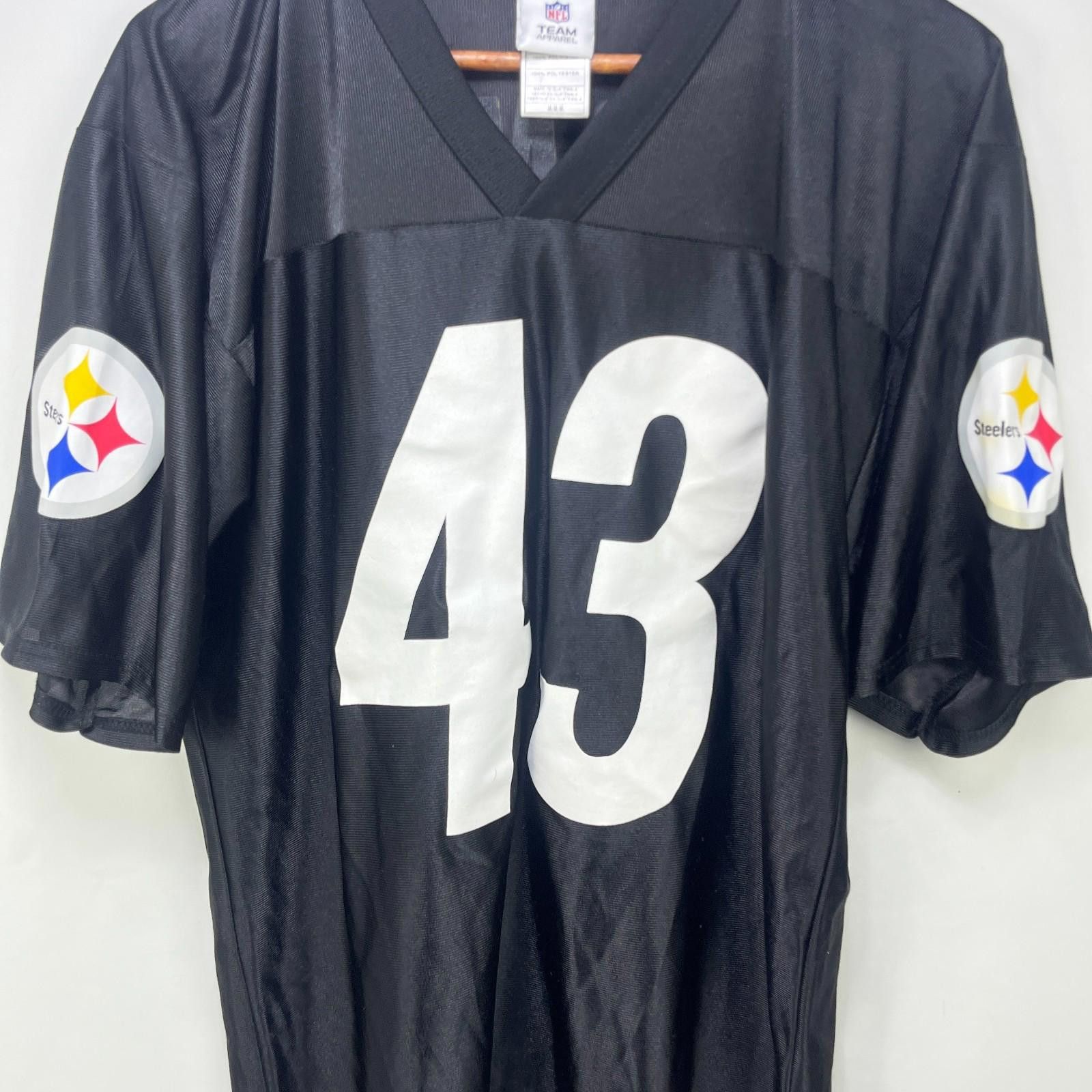 Reebok Vintage Pittsburgh Steelers Troy Polamalu Jersey Medium Size ONE SIZE - 2 Thumbnail