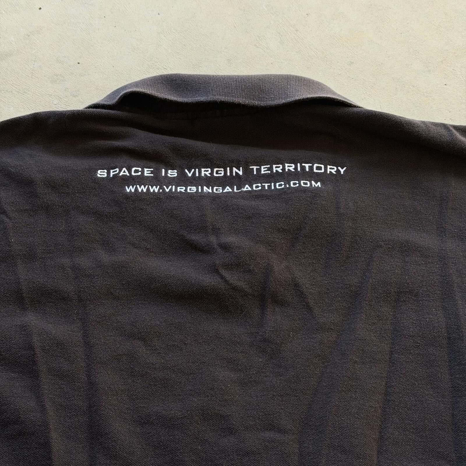 Other Vintage Y2K Virgin Galactic Funny Space Polo Aviation Shirt Size US XL / EU 56 / 4 - 6 Thumbnail