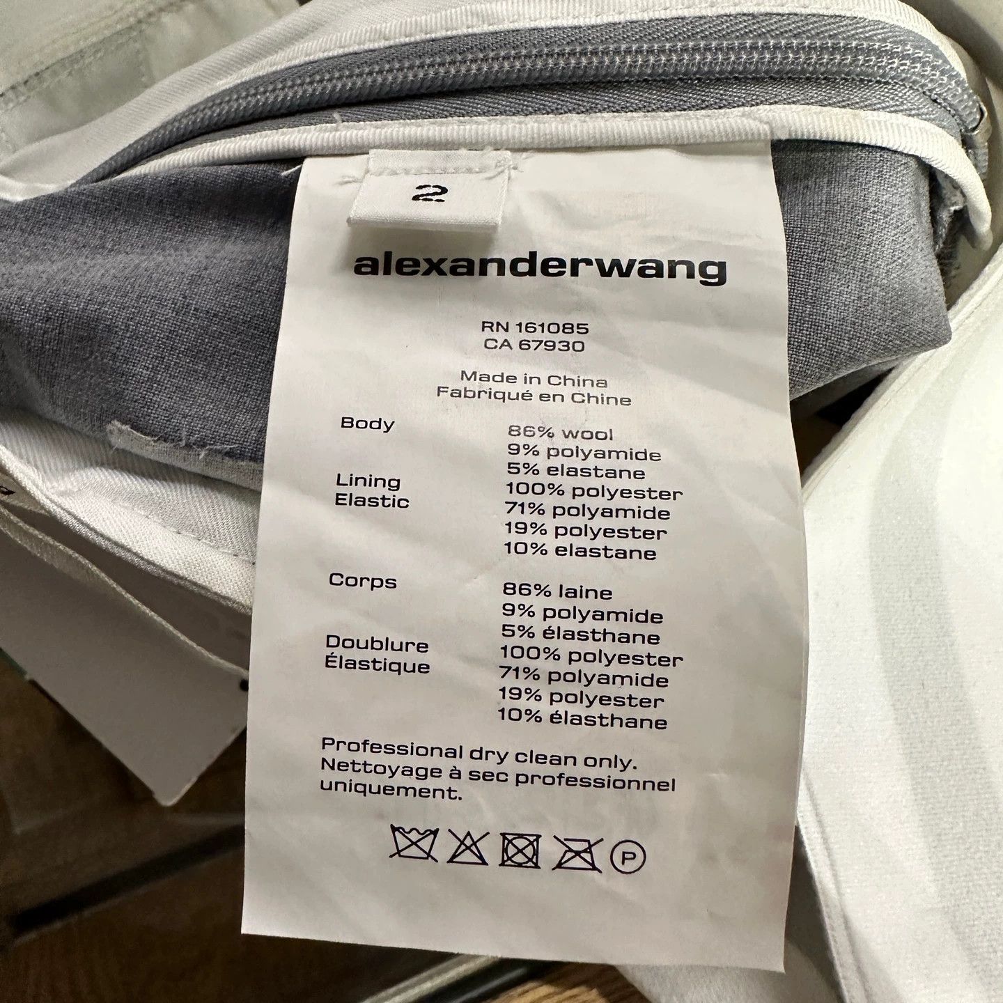 Alexander Wang Alexanderwang may665 slogan letter wool shorts Size 26" / US 2 / IT 38 - 4 Thumbnail