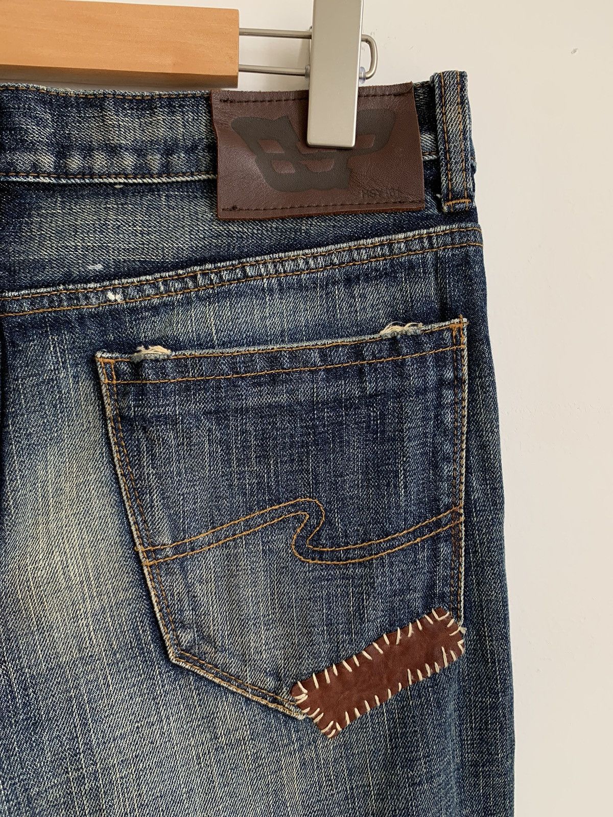 Japanese Brand Bonds & Peace Flared Bootcut Patchwork Distressed Size US 31 - 11 Thumbnail