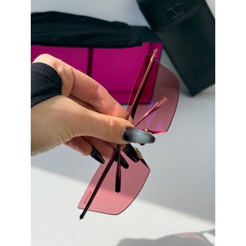 Valentino NEW Valentino V-Lure VLS130B Shield Mask Sunglasses Red Size ONE SIZE - 8 Thumbnail