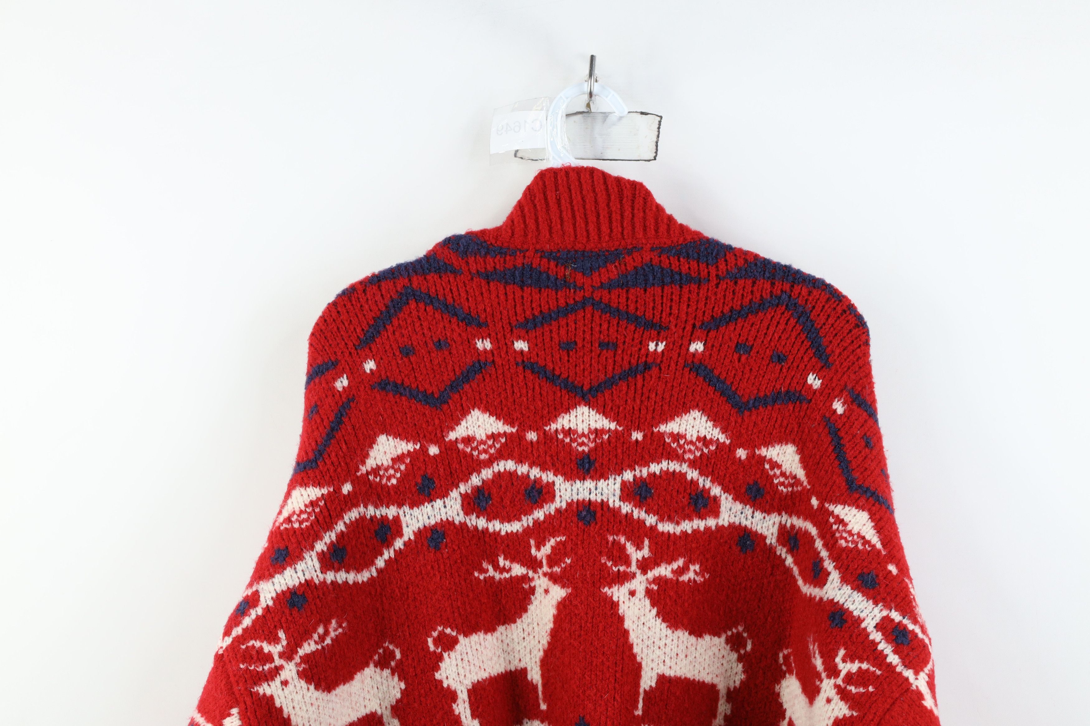 Vintage Vintage 90s Y2K Streetwear Reindeer Cardigan Sweater Size XXL / US 16-18 / IT 52-54 - 13 Thumbnail