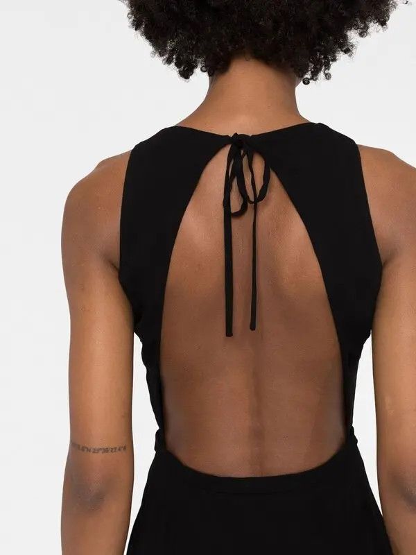 Saint Laurent Paris o1y0126 Mini Dress in Black Size L / US 10 / IT 46 - 3 Thumbnail