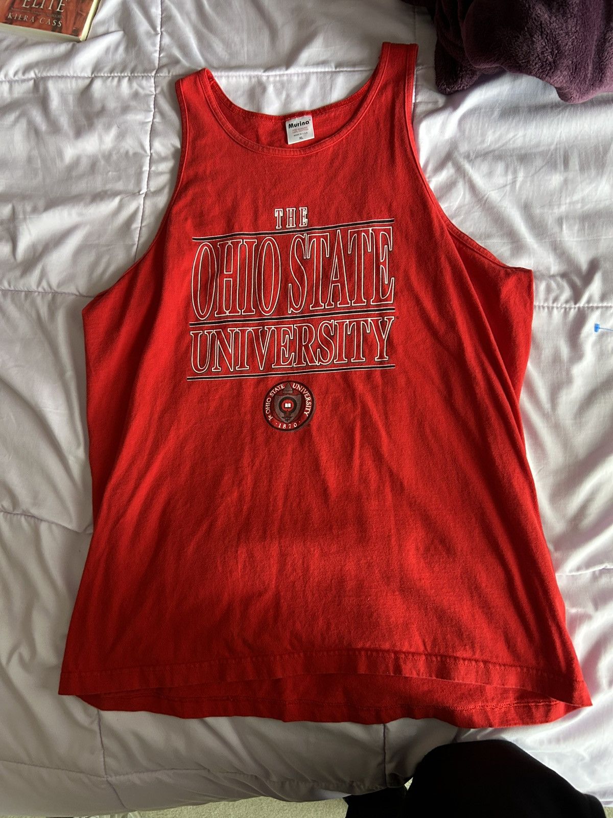 NFL × Vintage Vintage 90s Ohio State Tank Top XL Murina Made in USA Size US XL / EU 56 / 4 - 1 Thumbnail