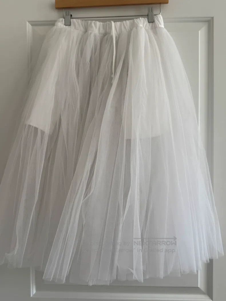 Comme des Garcons Comme Des Garcons size XS White Transparent Tulle Skirt Size 23" - 1 Thumbnail