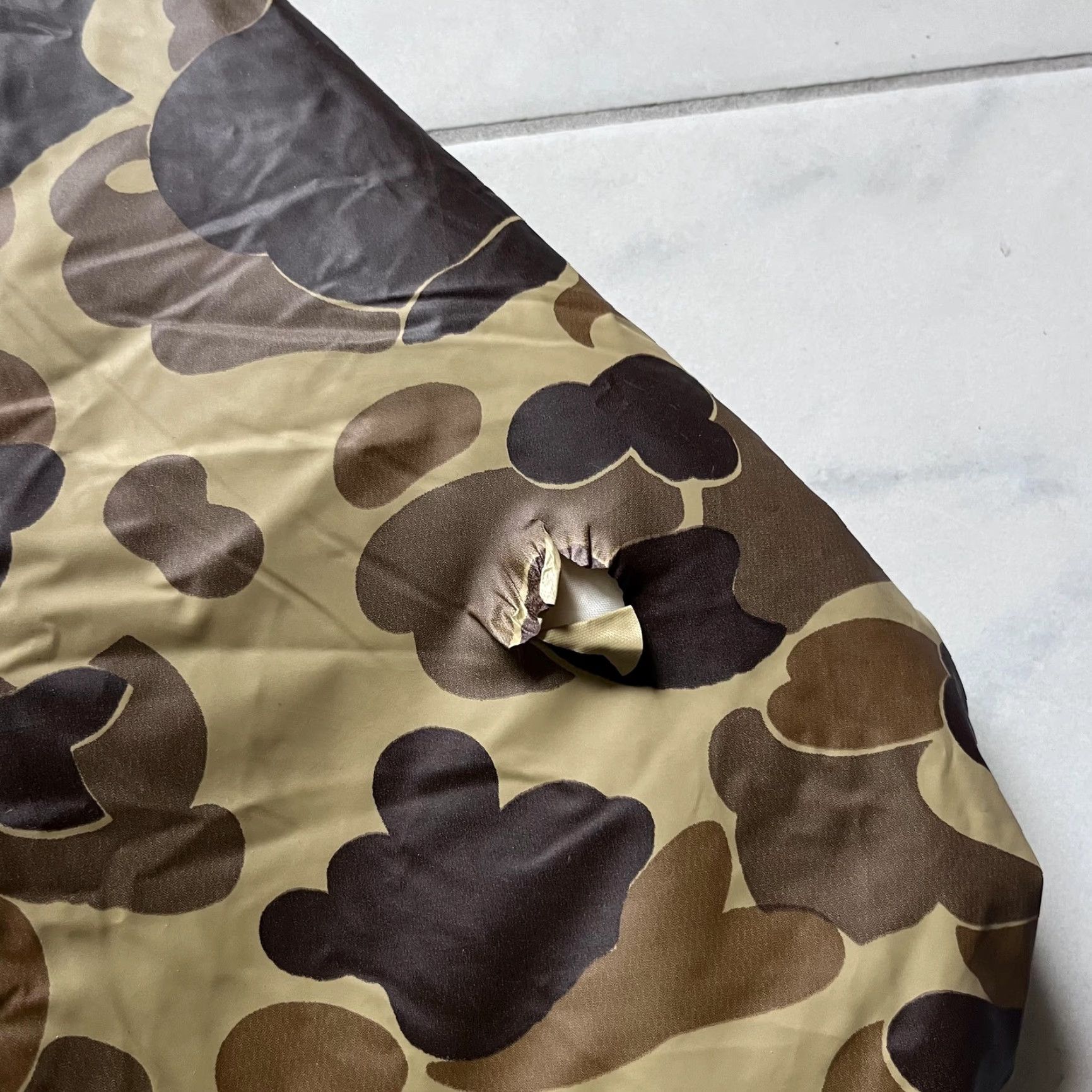 Vintage VINTAGE LL Bean Guide Suit Jacket Pants Set Mens Large 36x32 Camo Insulated Hood PVC Navy Brown Camouflage 2 Piece Notch Lapel Mens Size 42R - 4 Thumbnail