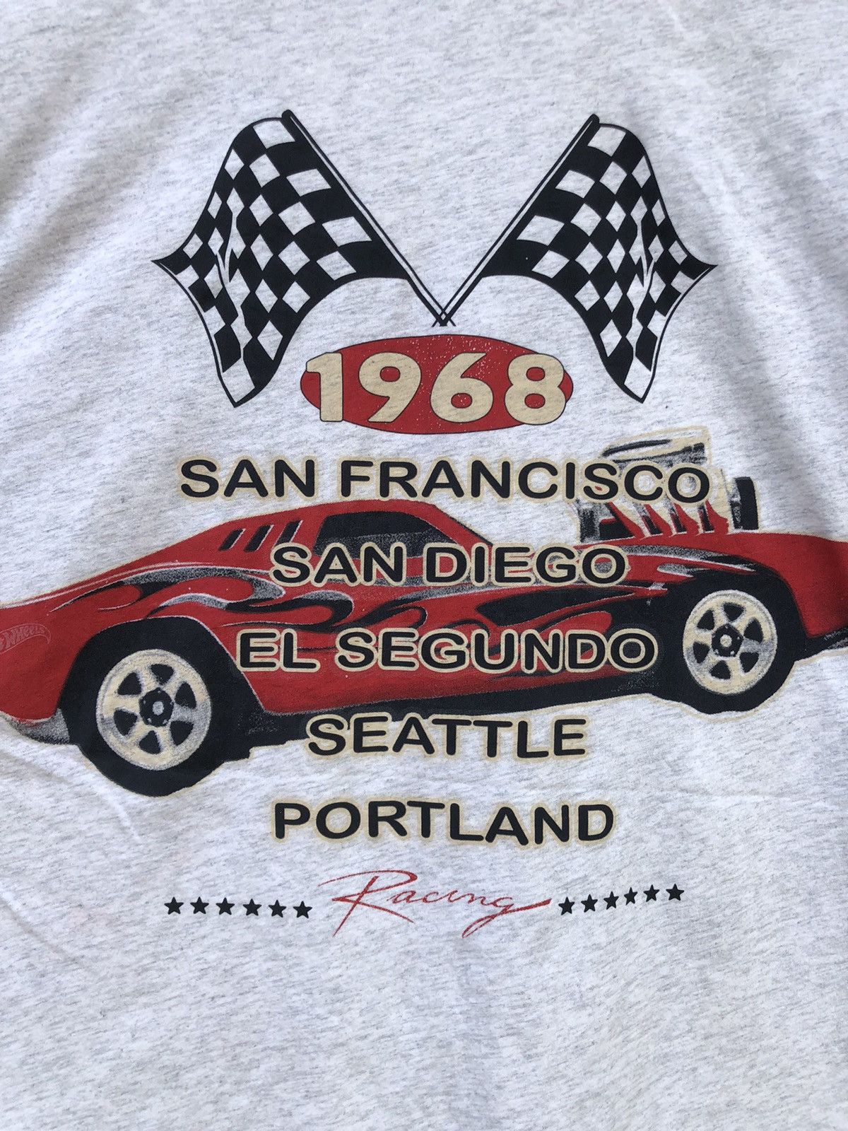 Vintage Divided X Hotwhells 1968 Loop Ahead Racing Tour Tee Size US L / EU 52-54 / 3 - 9 Thumbnail