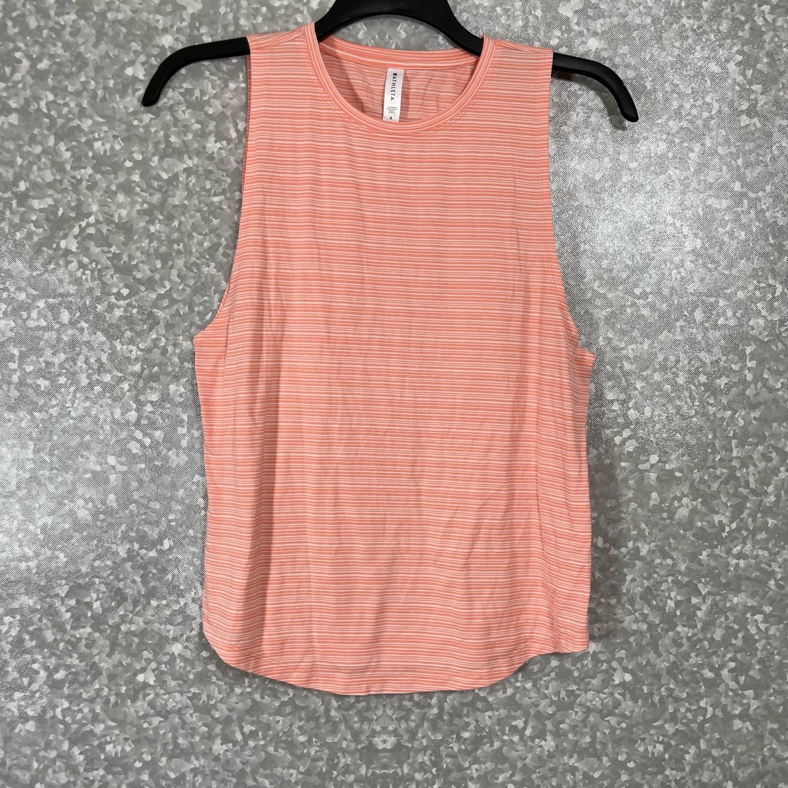 Athleta Athleta Women’s Coral Stripe Cloudlight Muscle Tee - Small Size S / US 4 / IT 40 - 2 Thumbnail